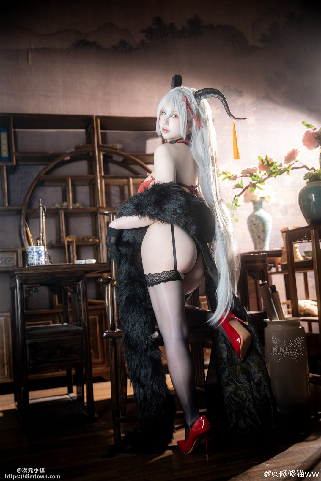 COSPLAY 碧蓝航线 埃吉尔换装【 金龙腾祥云】@修修猫ww COSPLAY-第4张