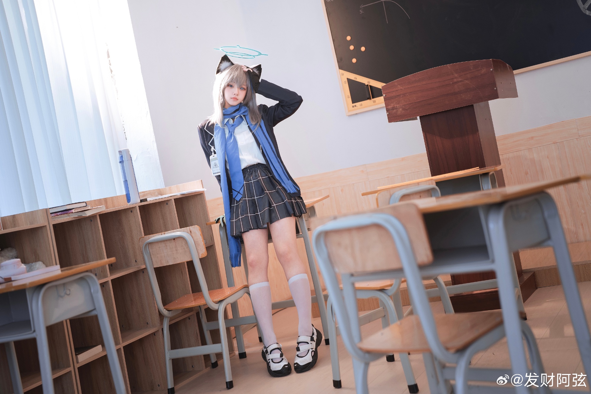 cosplay 蔚蓝档案 砂狼シロコ@发财阿弦 COSPLAY-第2张