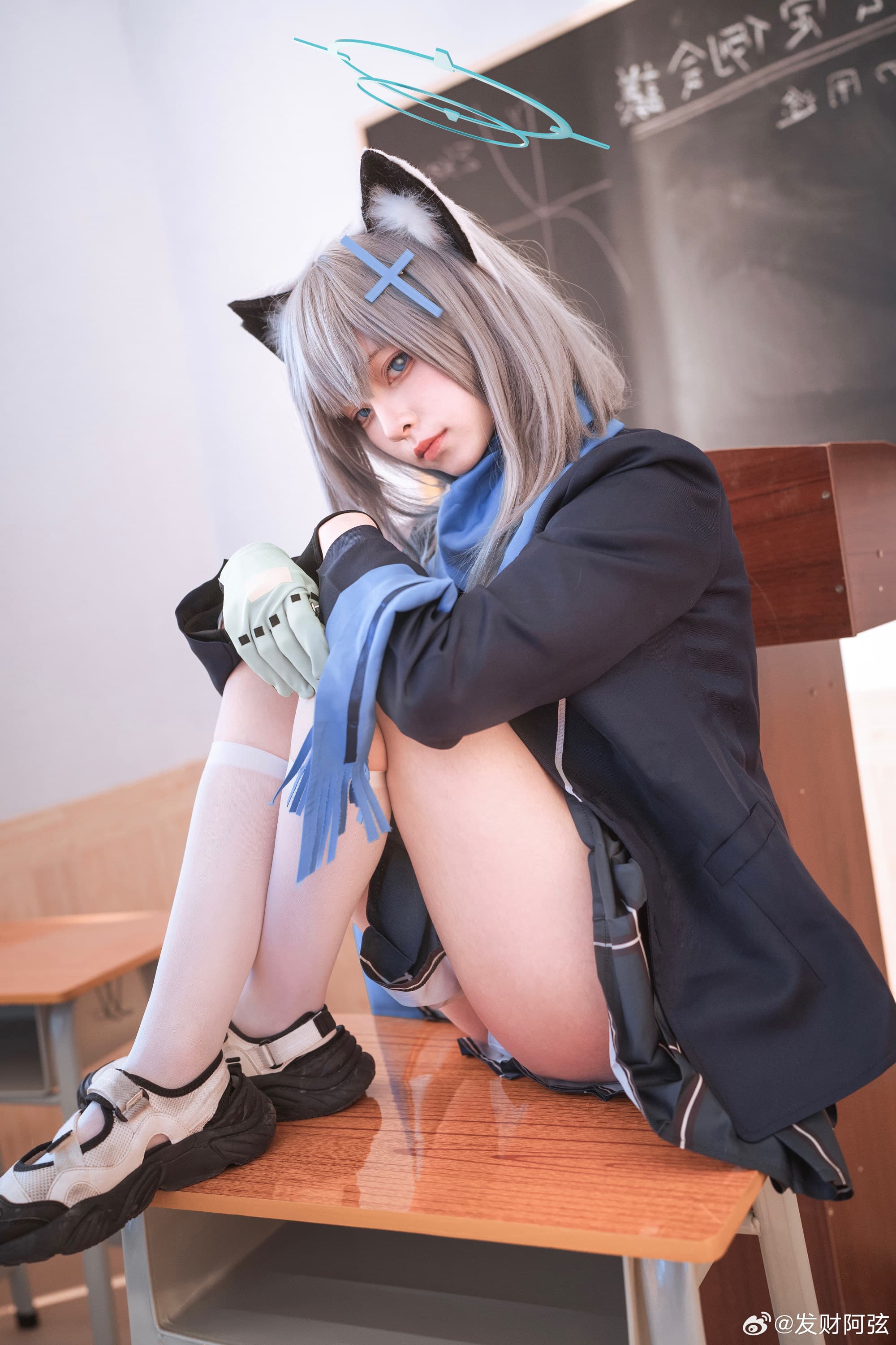 cosplay 蔚蓝档案 砂狼シロコ@发财阿弦 COSPLAY-第3张