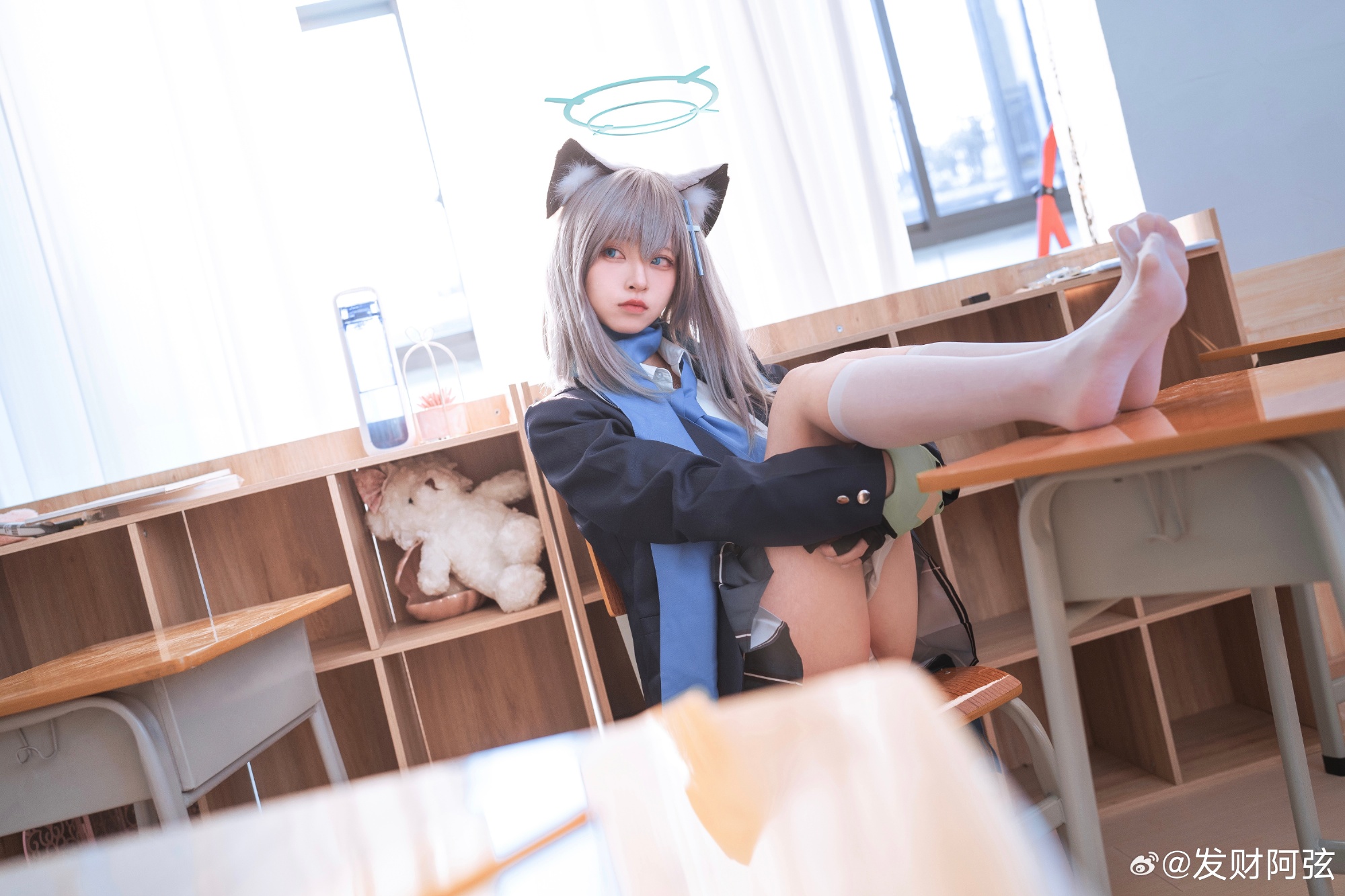 cosplay 蔚蓝档案 砂狼シロコ@发财阿弦 COSPLAY-第8张