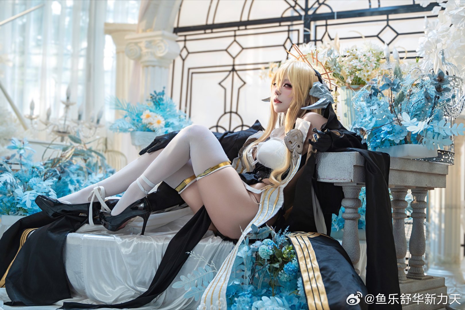 cosplay 又眉头紧皱了呢…这样吧。躺下来。 碧蓝航线 怨仇cos@蓝藻细胞 COSPLAY-第8张