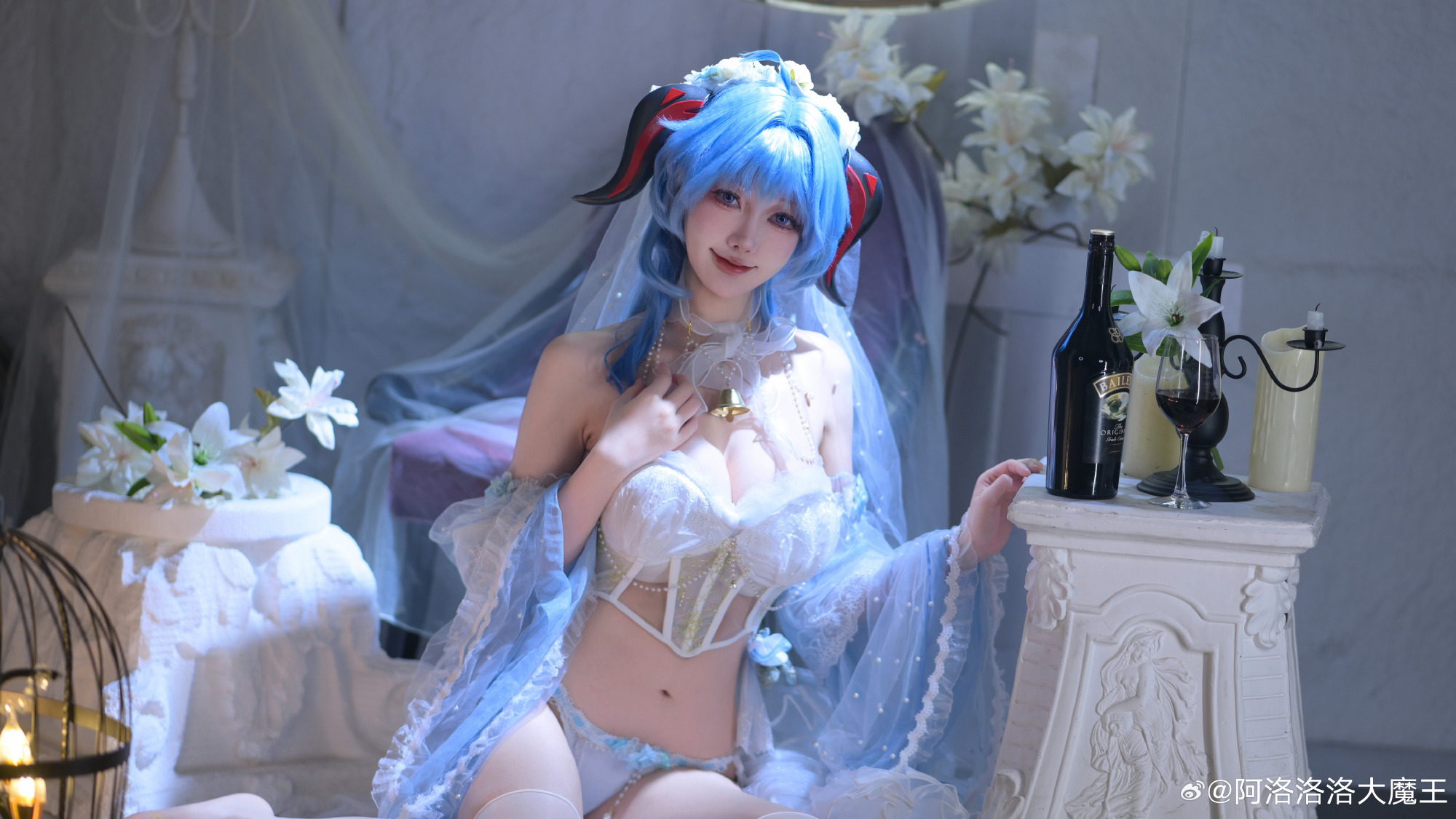 COSPLAY 原神 💜甘雨同人花嫁💜@阿洛洛洛大魔王 COSPLAY-第2张