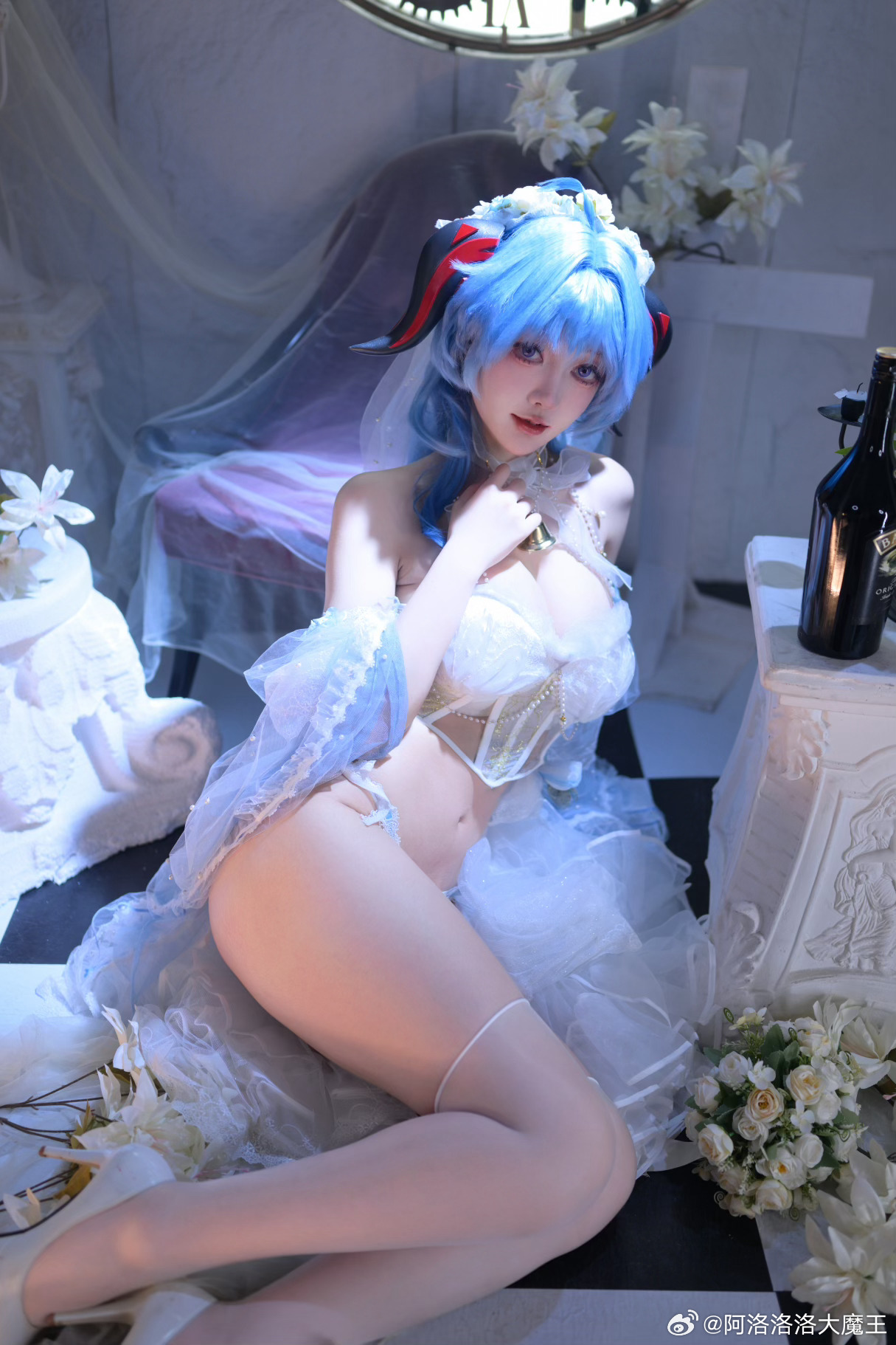 COSPLAY 原神 💜甘雨同人花嫁💜@阿洛洛洛大魔王 COSPLAY-第1张