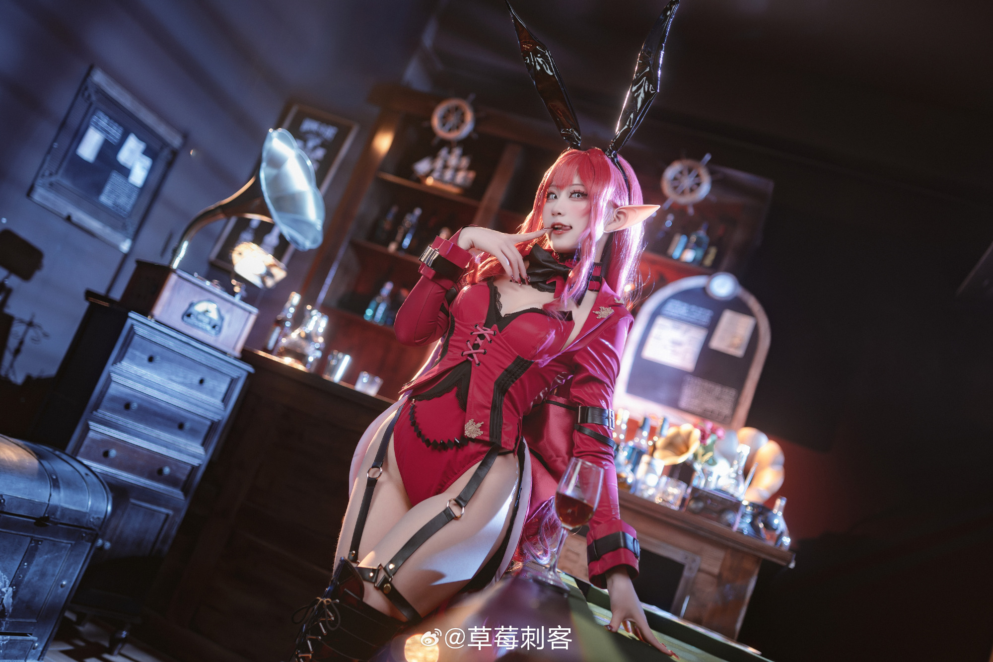 COSPLAY fgo 妖精骑士崔斯坦 兔女郎ver.@草莓刺客 COSPLAY-第3张