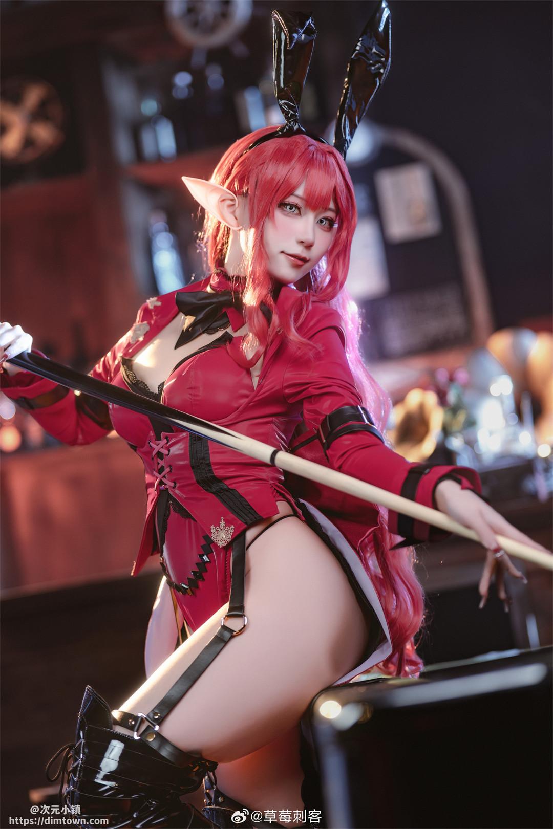 COSPLAY fgo 妖精骑士崔斯坦 兔女郎ver.@草莓刺客 COSPLAY-第7张