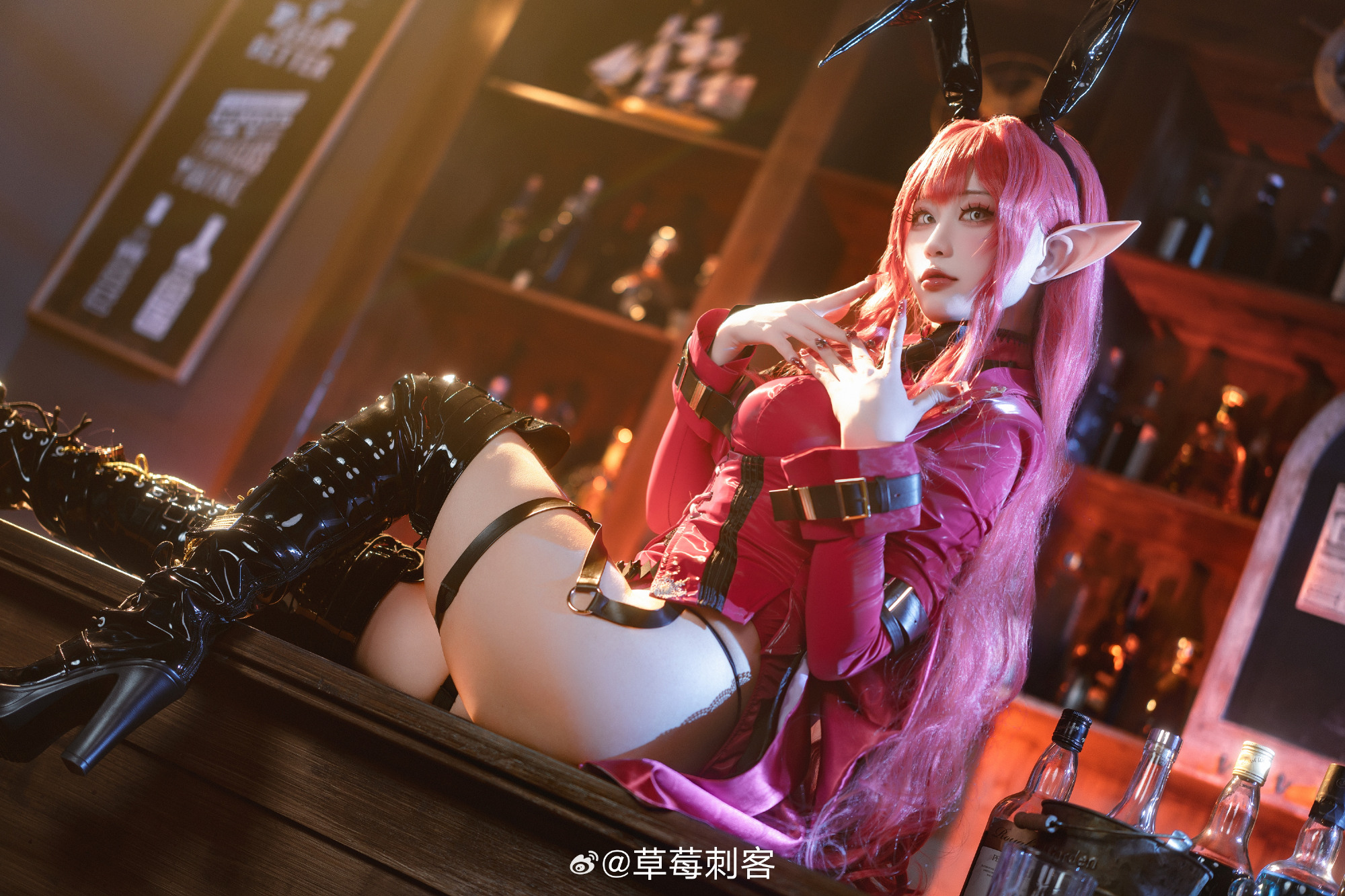 COSPLAY fgo 妖精骑士崔斯坦 兔女郎ver.@草莓刺客 COSPLAY-第12张