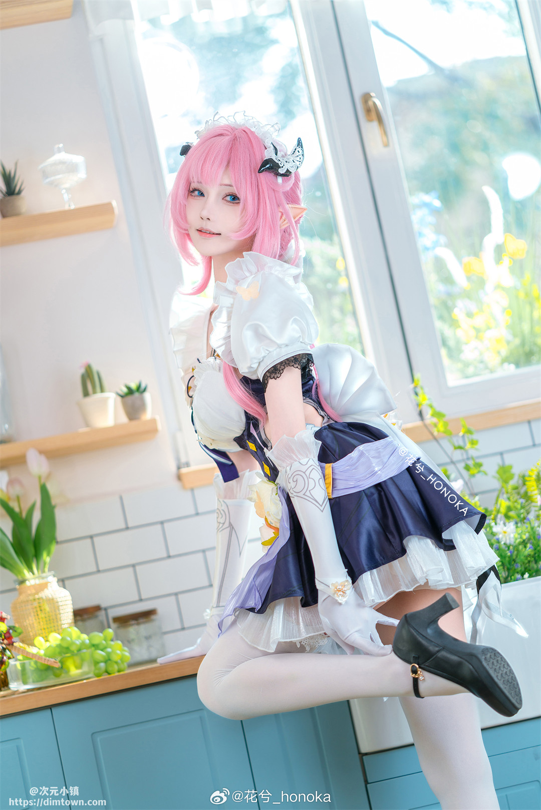 COSPLAY 🎀粉色甜心小姐🎀 崩坏3 爱莉希雅@花兮_honoka COSPLAY-第2张
