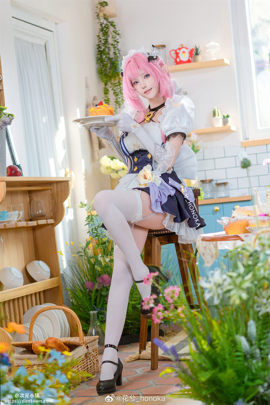 COSPLAY 🎀粉色甜心小姐🎀 崩坏3 爱莉希雅@花兮_honoka COSPLAY-第7张