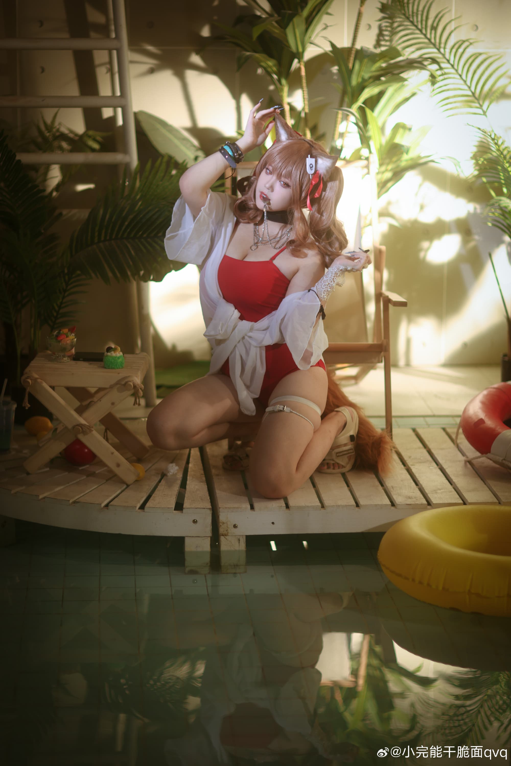 COSPLAY 明日方舟 //夏卉 FA017 - 安洁莉娜@小完能干脆面qvq COSPLAY-第18张