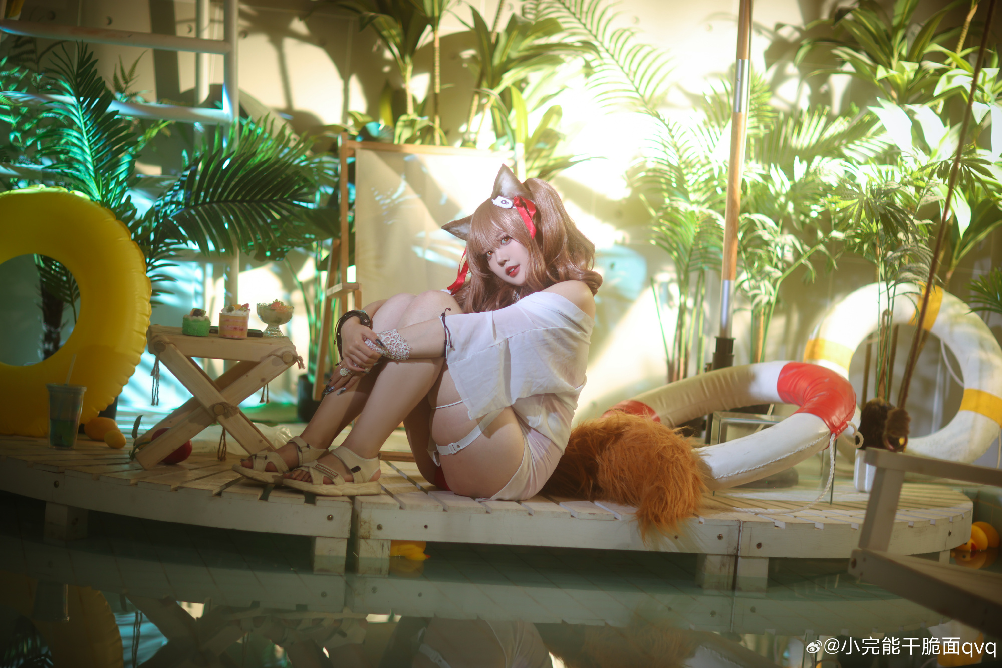 COSPLAY 明日方舟 //夏卉 FA017 - 安洁莉娜@小完能干脆面qvq COSPLAY-第8张