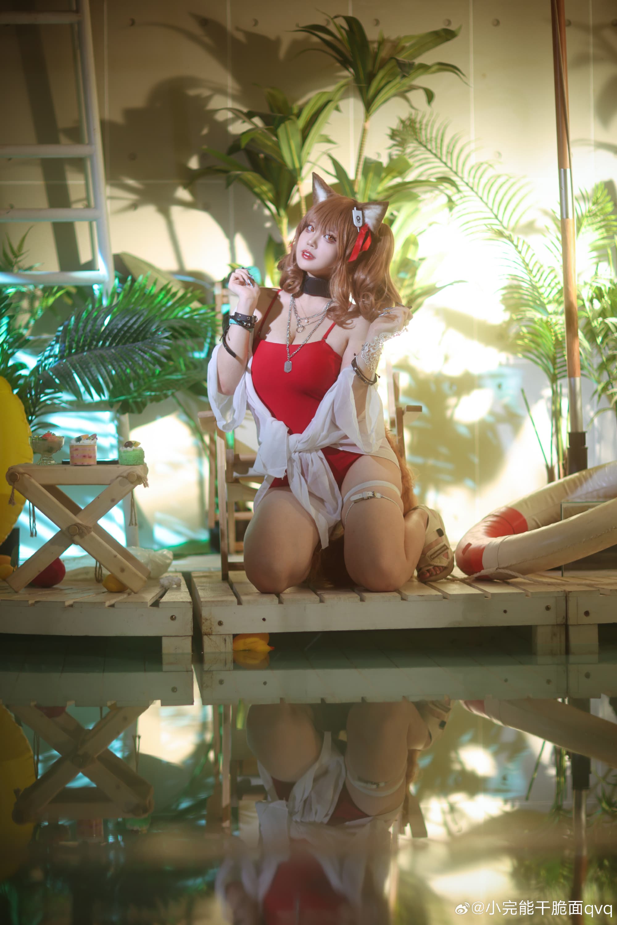 COSPLAY 明日方舟 //夏卉 FA017 - 安洁莉娜@小完能干脆面qvq COSPLAY-第1张