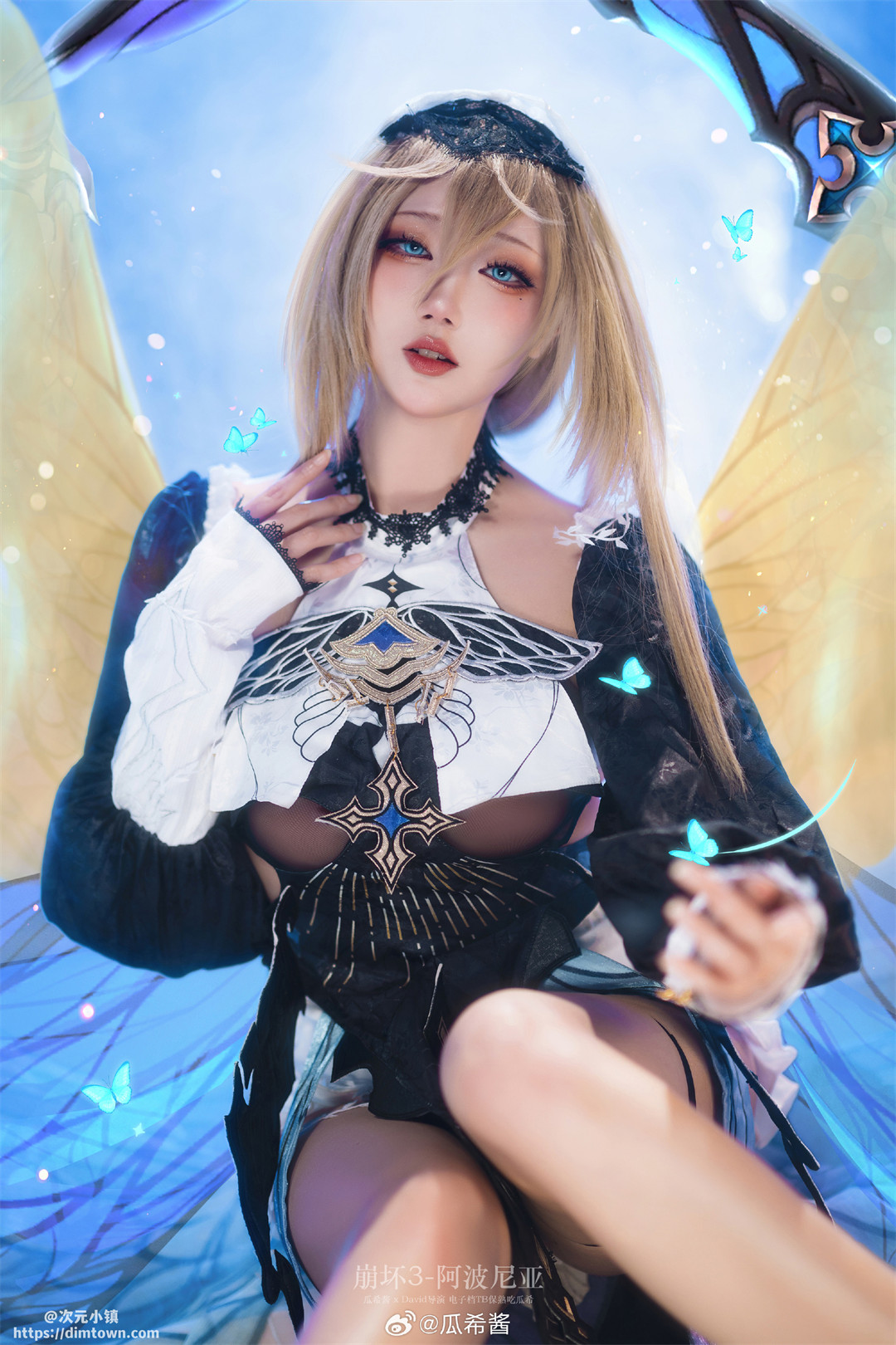 cosplay 崩坏3 🦋阿波尼亚🦋@瓜希酱 COSPLAY-第1张