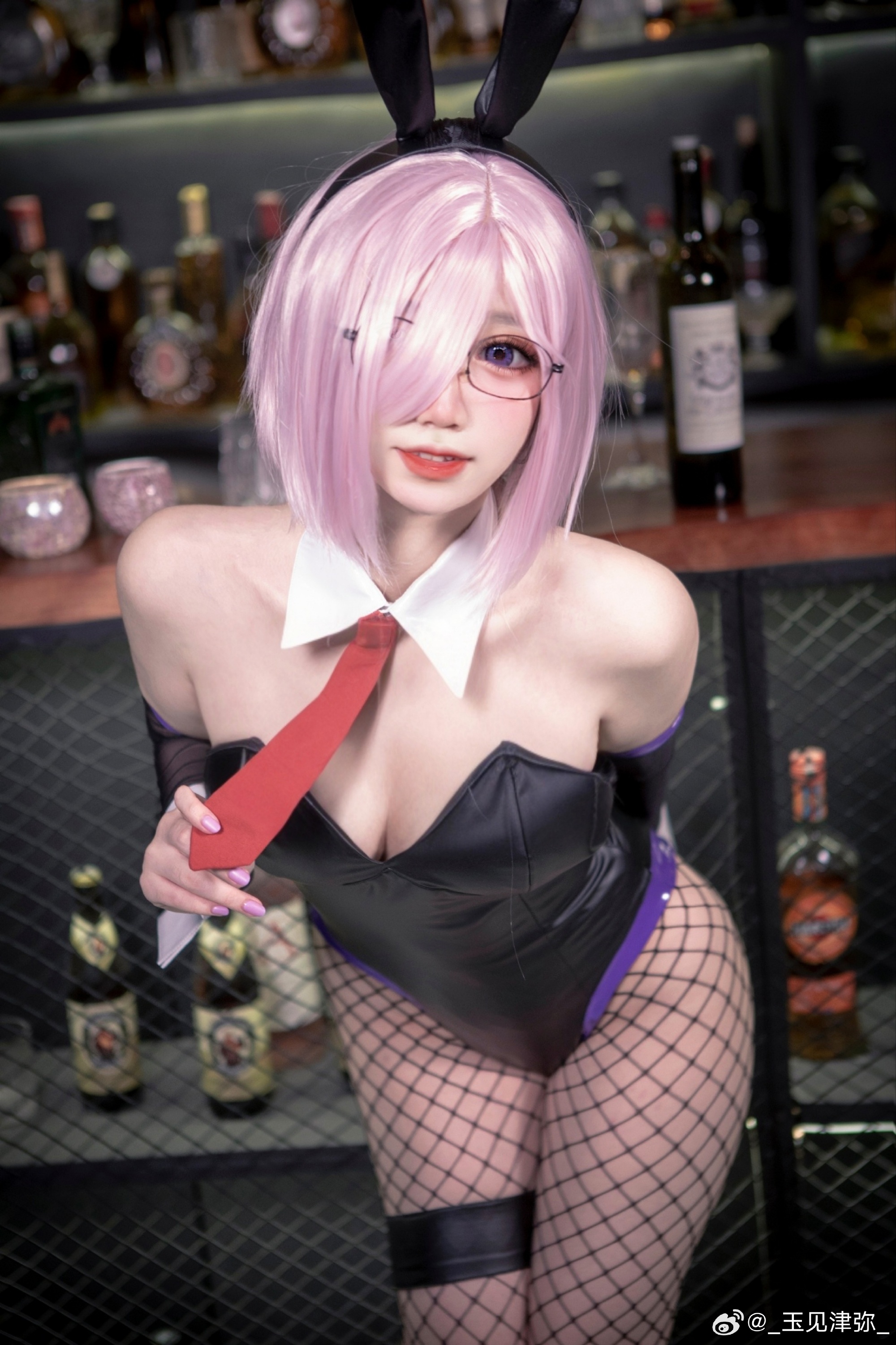 Cosplay Fate/GrandOrder 同人兔女郎-玛修·基列莱特@_玉见津弥_ COSPLAY-第1张