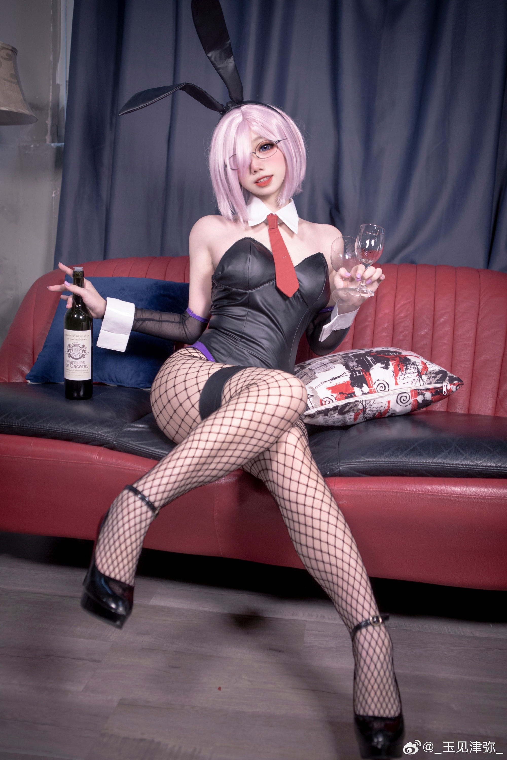 Cosplay Fate/GrandOrder 同人兔女郎-玛修·基列莱特@_玉见津弥_ COSPLAY-第7张