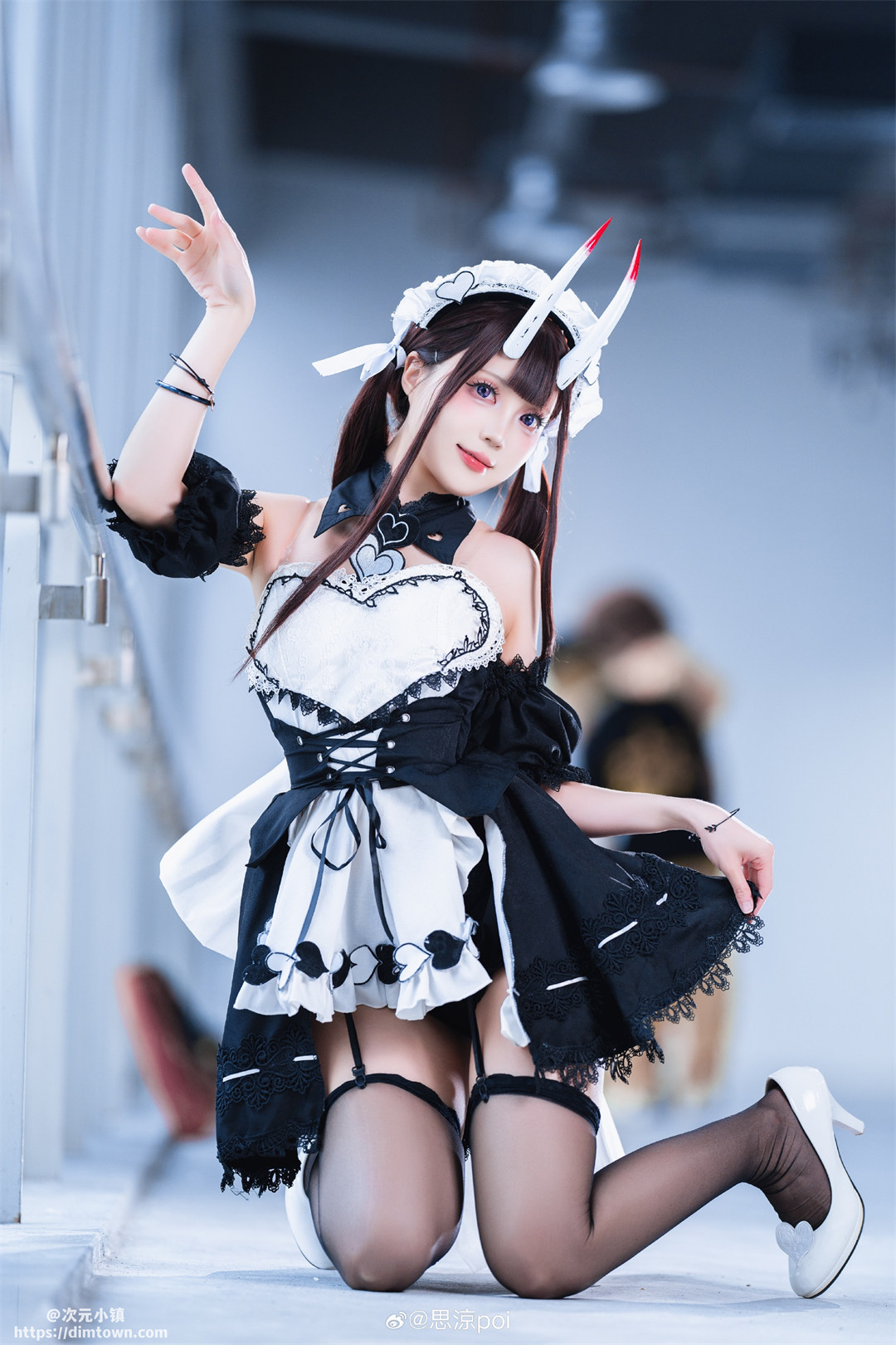 COSPLAY 碧蓝航线cos 能代女仆@思涼poi COSPLAY-第1张
