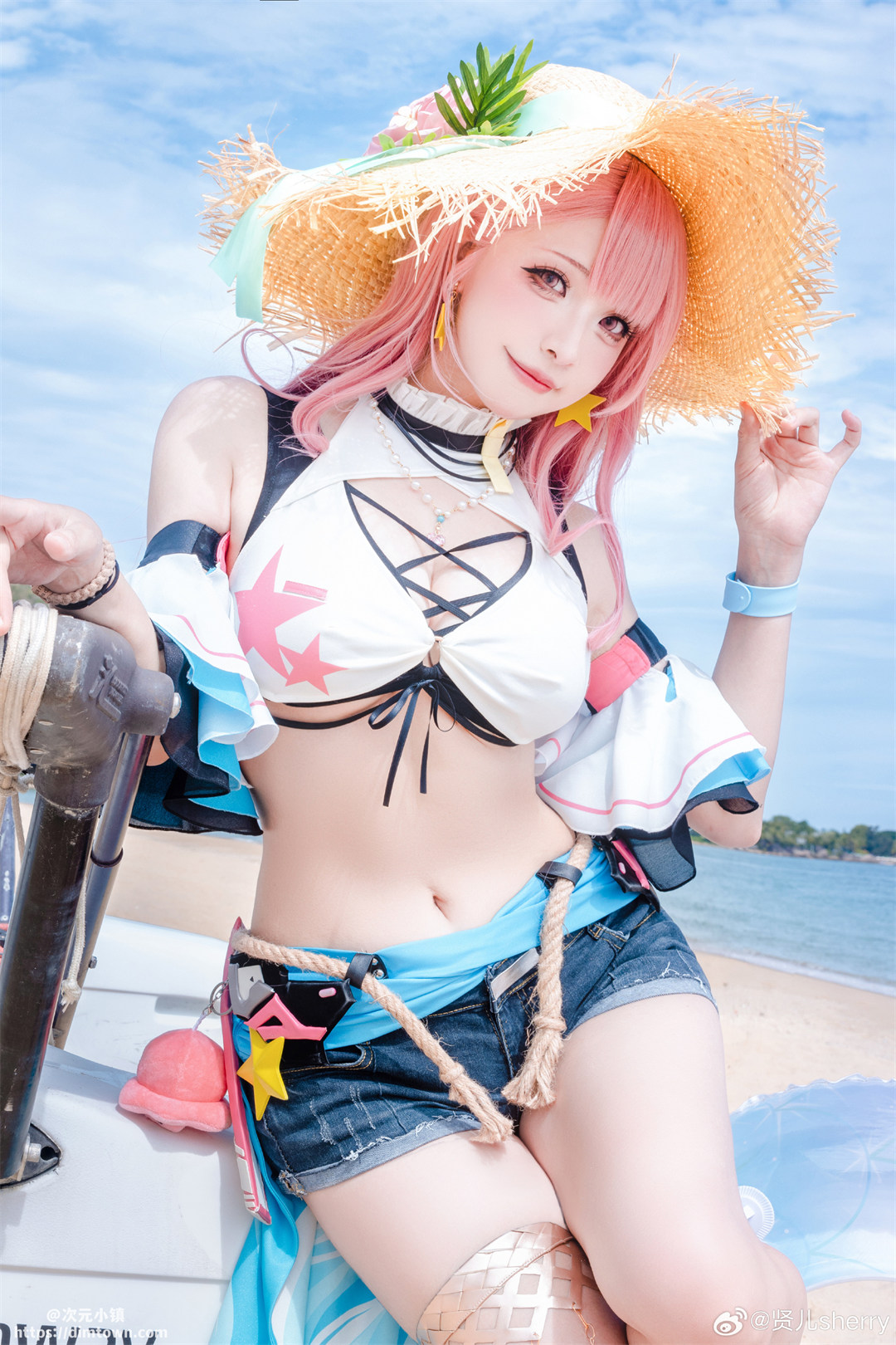 COSPLAY 战双帕弥什 和艾拉邂逅元气夏日@贤儿sherry COSPLAY-第6张