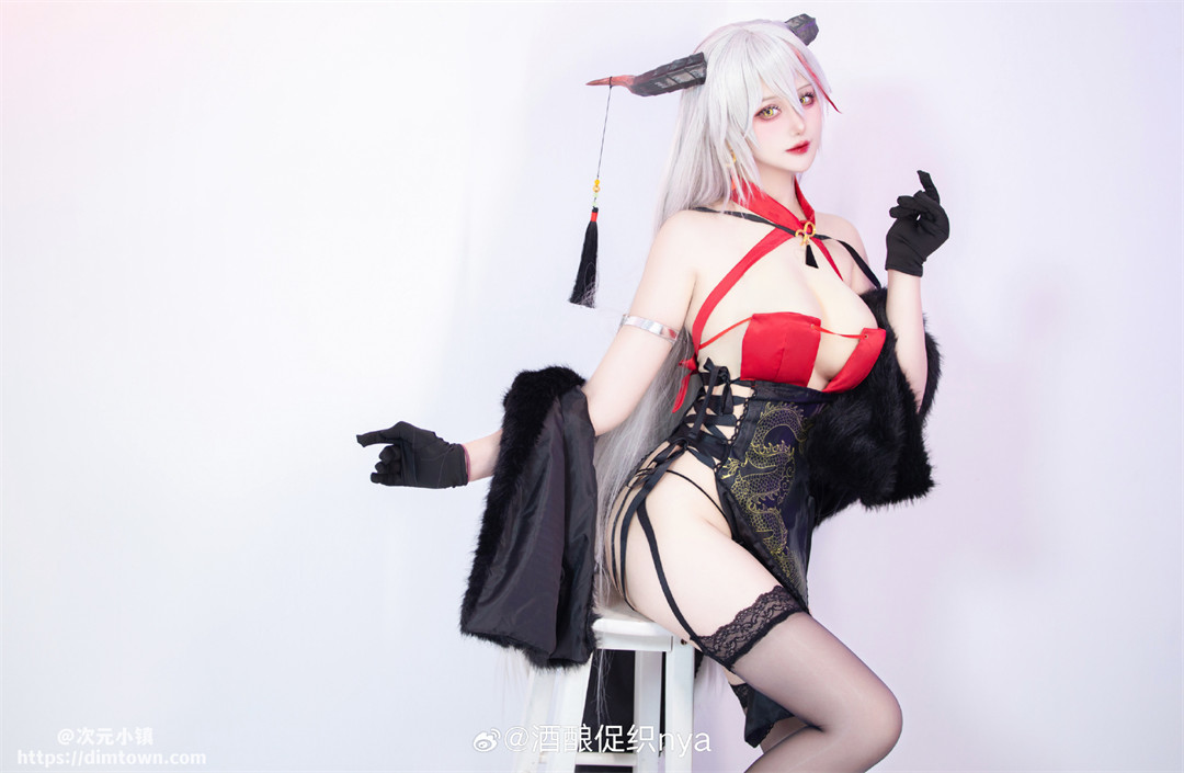 cosplay 碧蓝航线 埃吉尔旗袍@酒酿促织nya COSPLAY-第2张