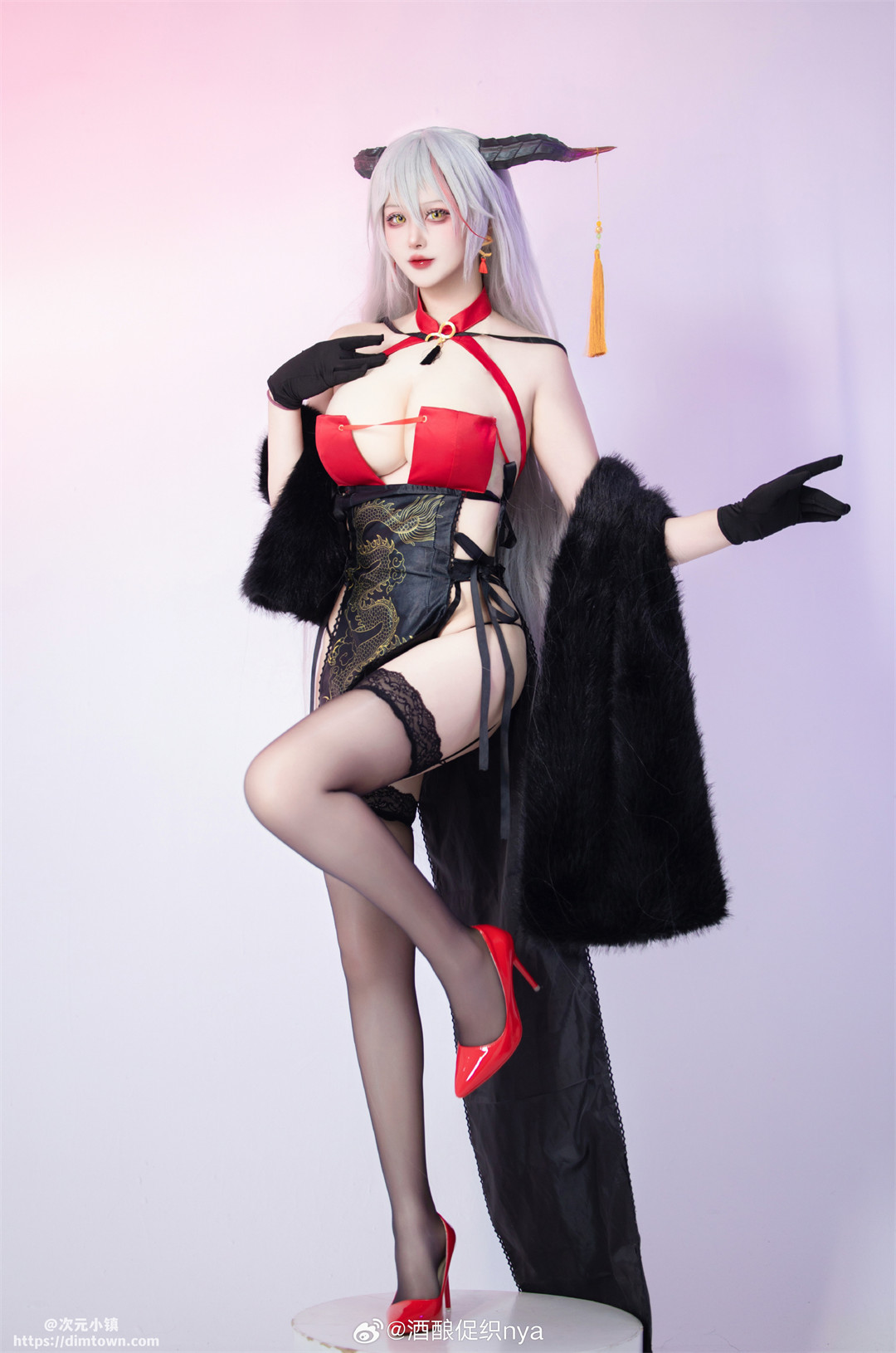 cosplay 碧蓝航线 埃吉尔旗袍@酒酿促织nya COSPLAY-第3张
