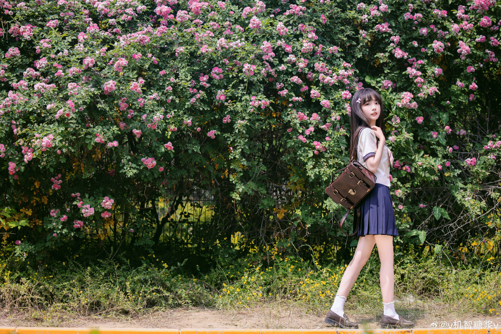 好想看你穿jk的样子 花期很短，但青春很长～@v机智糖浆v JK-第3张