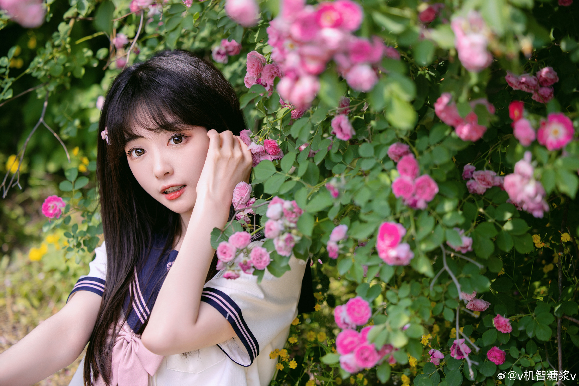好想看你穿jk的样子 花期很短，但青春很长～@v机智糖浆v JK-第8张