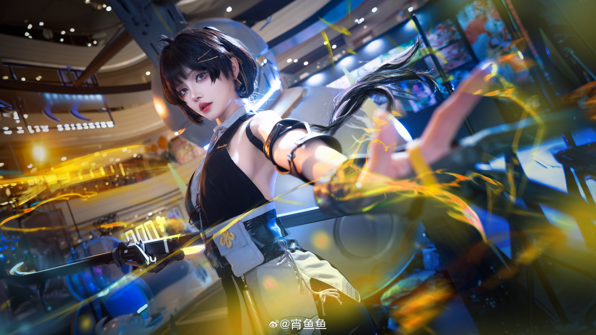 COSPLAY 漂泊者，路途还很遥远，继续前进吧 鸣潮 女漂泊者@宵鱼鱼 COSPLAY-第5张