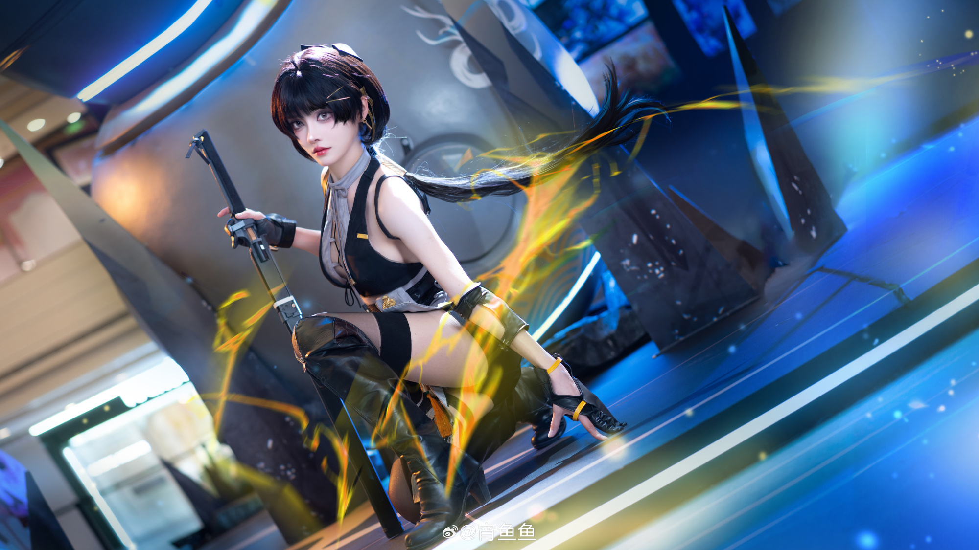 COSPLAY 漂泊者，路途还很遥远，继续前进吧 鸣潮 女漂泊者@宵鱼鱼 COSPLAY-第2张