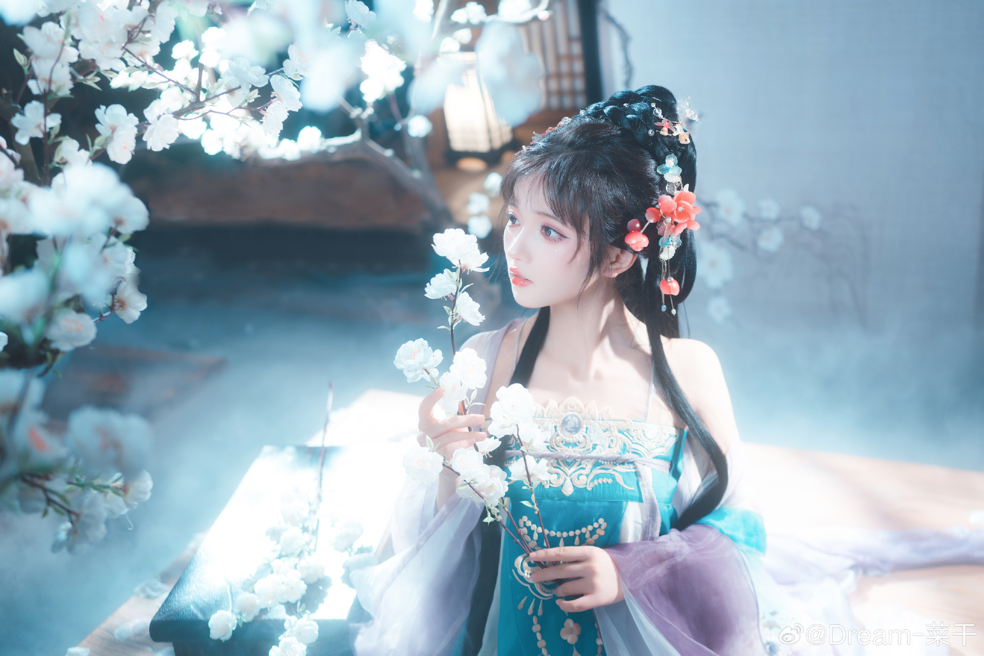 少女写真 汉服 🦋水中花·镜中月@浅九ninth 摄影-第14张