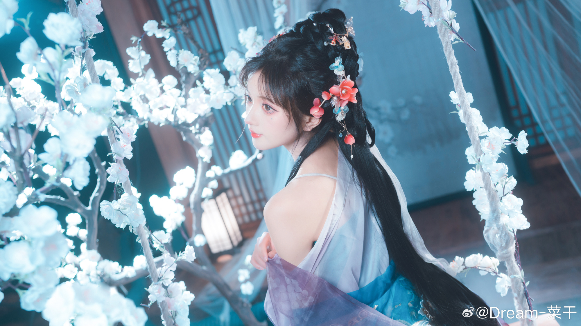 少女写真 汉服 🦋水中花·镜中月@浅九ninth 摄影-第17张