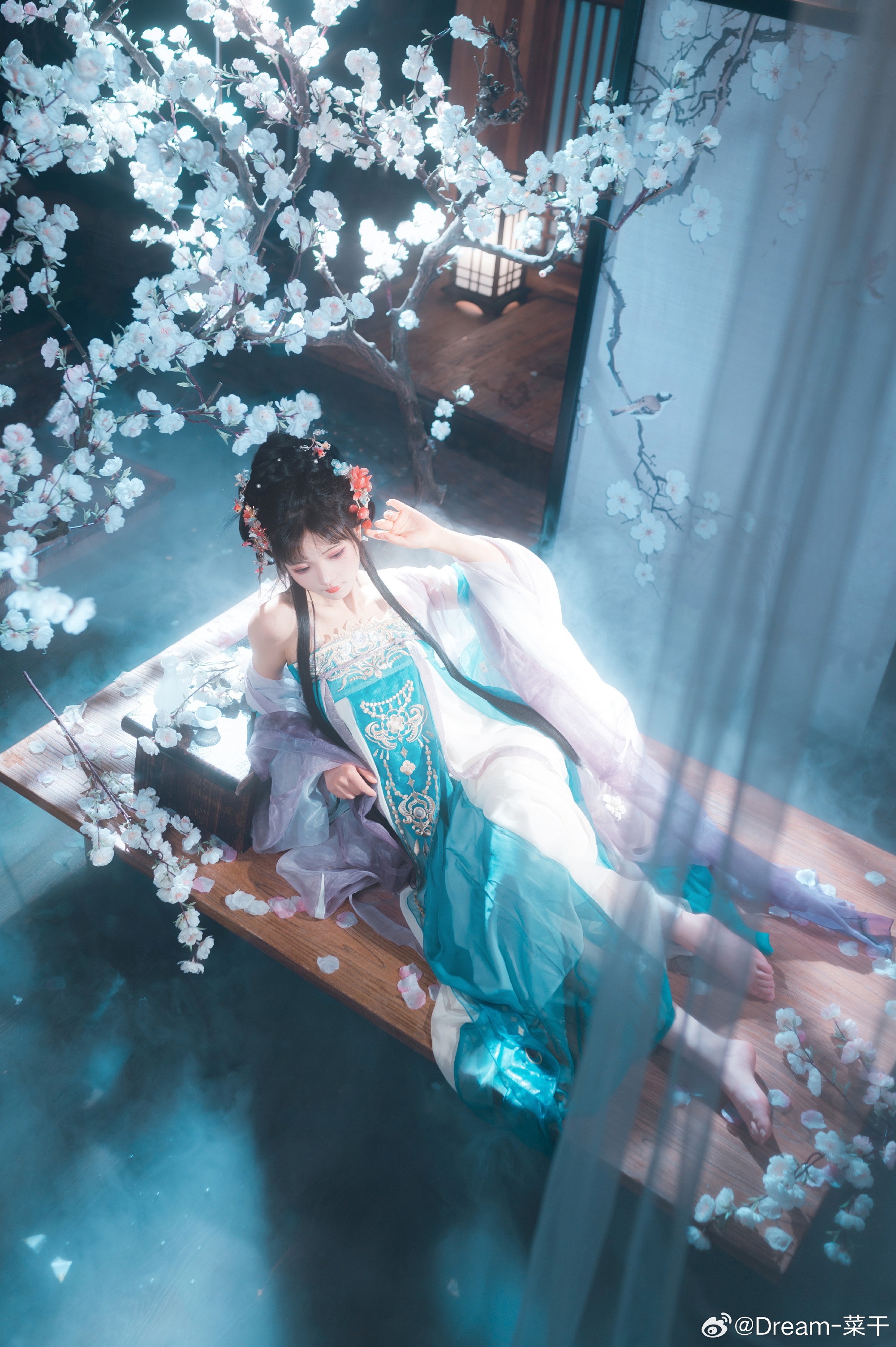 少女写真 汉服 🦋水中花·镜中月@浅九ninth 摄影-第9张