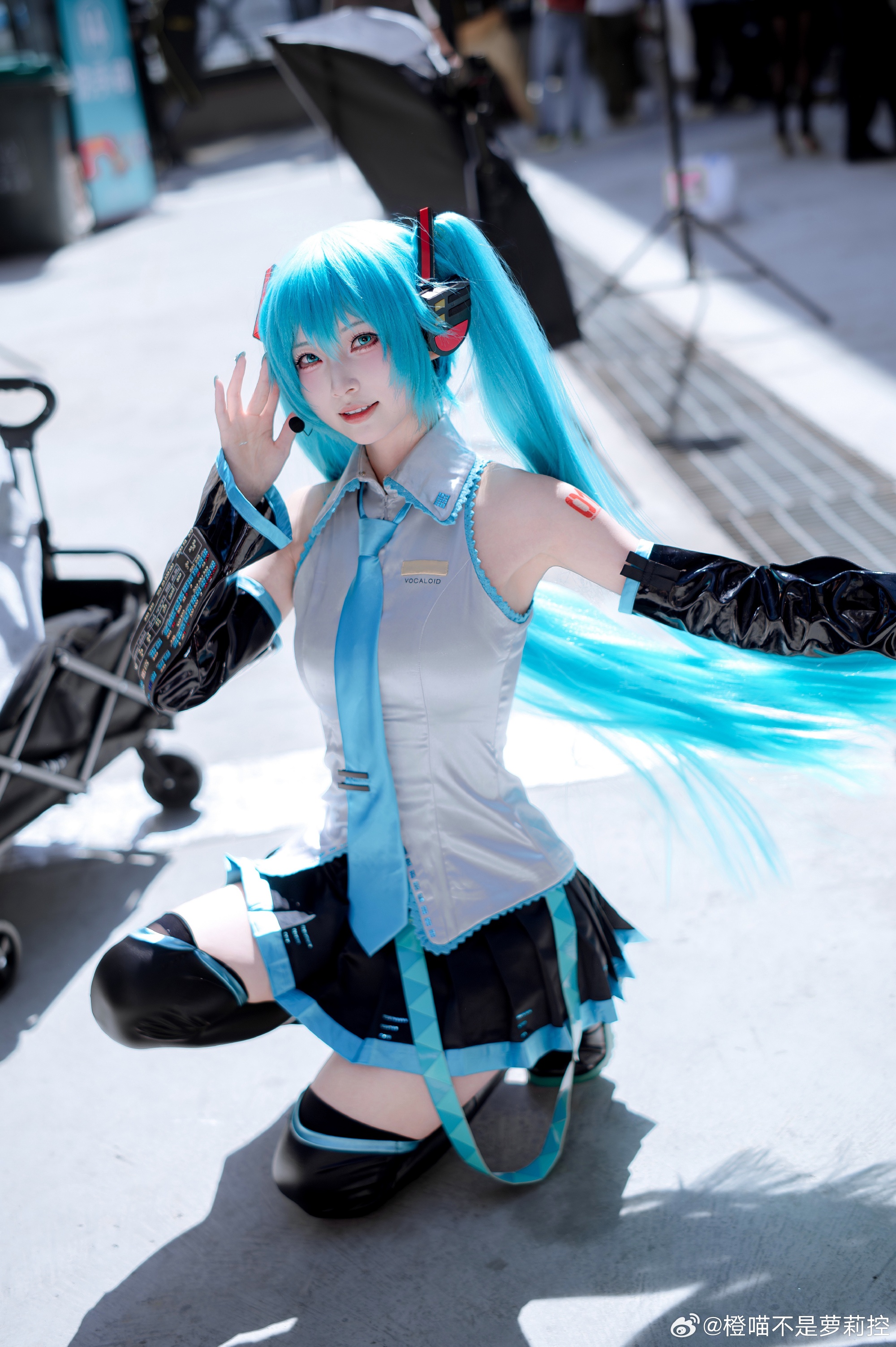 COSPLAY 这么会甩头发不要命了 初音未来@橙喵不是萝莉控 COSPLAY-第3张