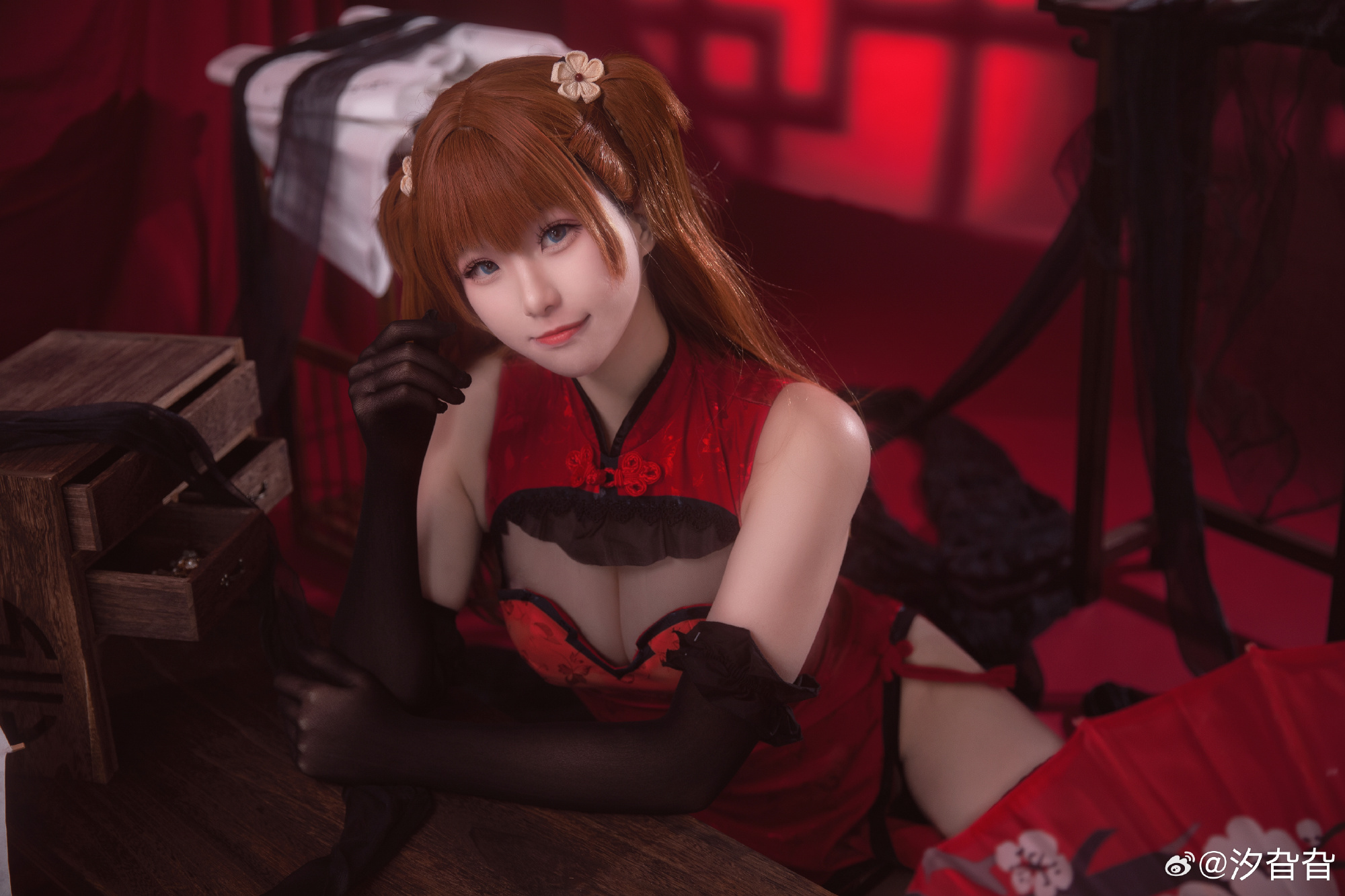 COSPLAY 新世纪福音战士 明日香  旗袍cos@汐旮旮 COSPLAY-第9张
