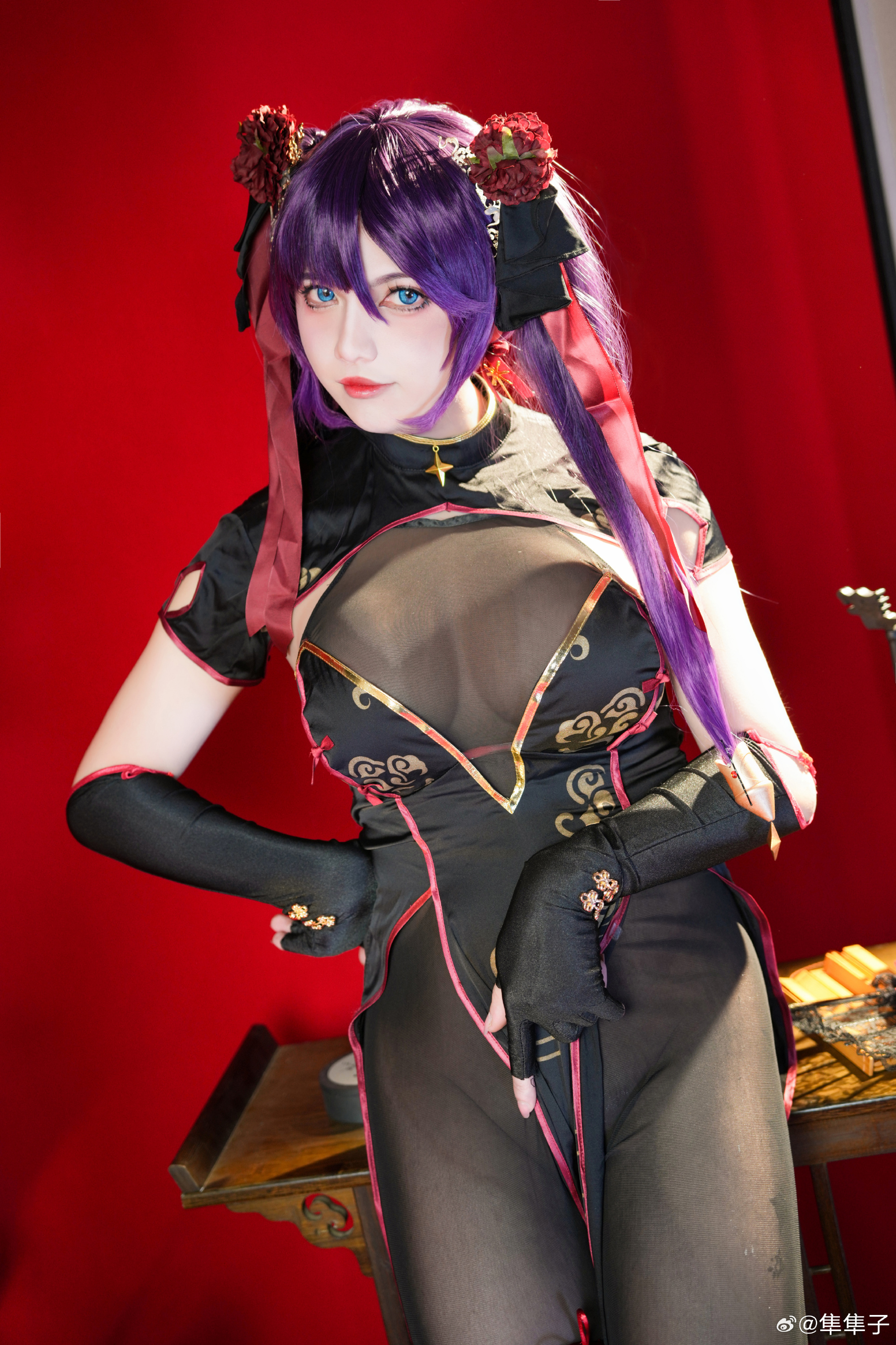 cosplay 原神 莫娜旗袍@隼隼子 COSPLAY-第1张
