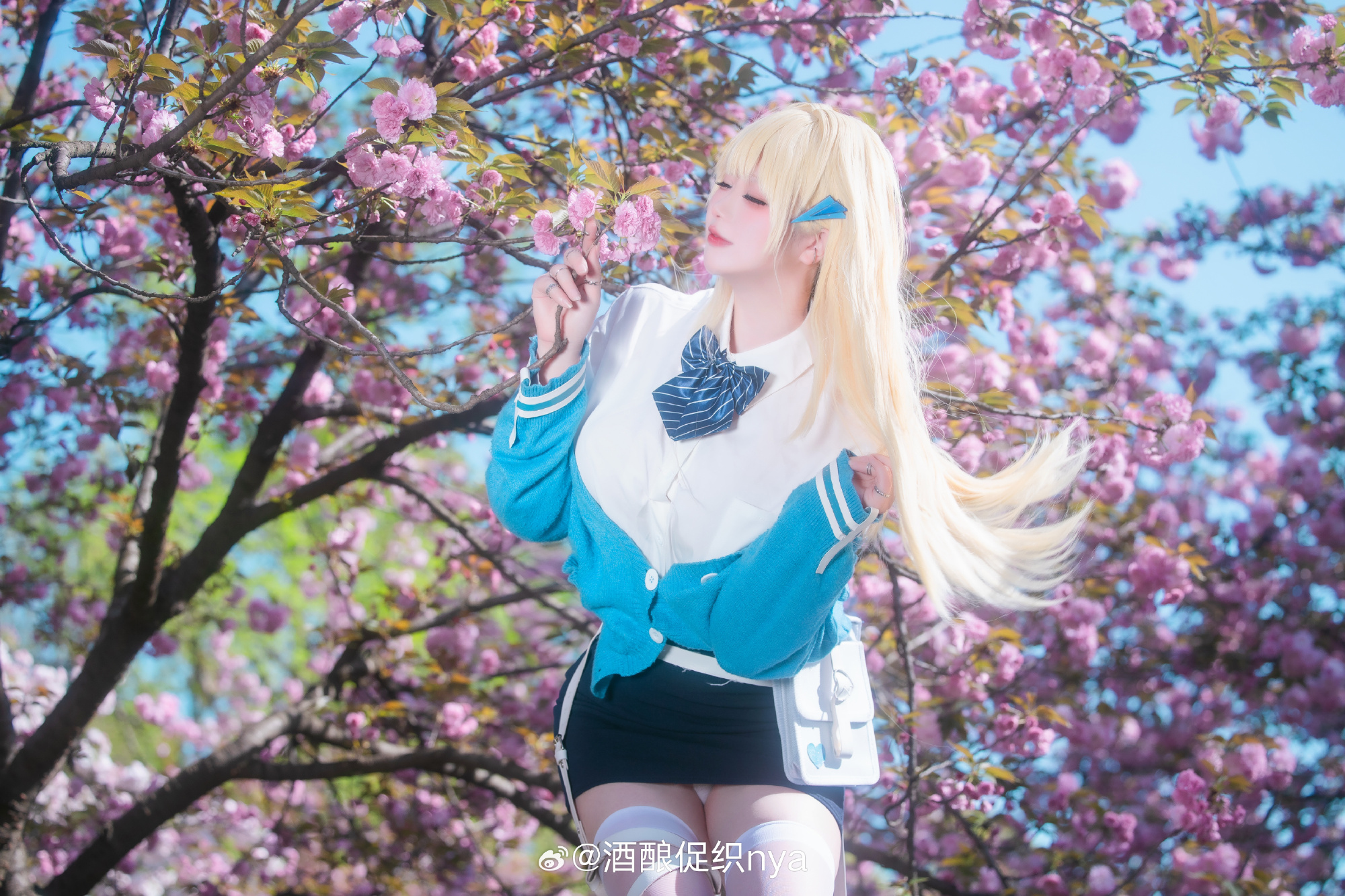 cosplay 和老师一起去赏花🌸 Nikke:胜利女神 蒂亚@酒酿促织nya COSPLAY-第4张