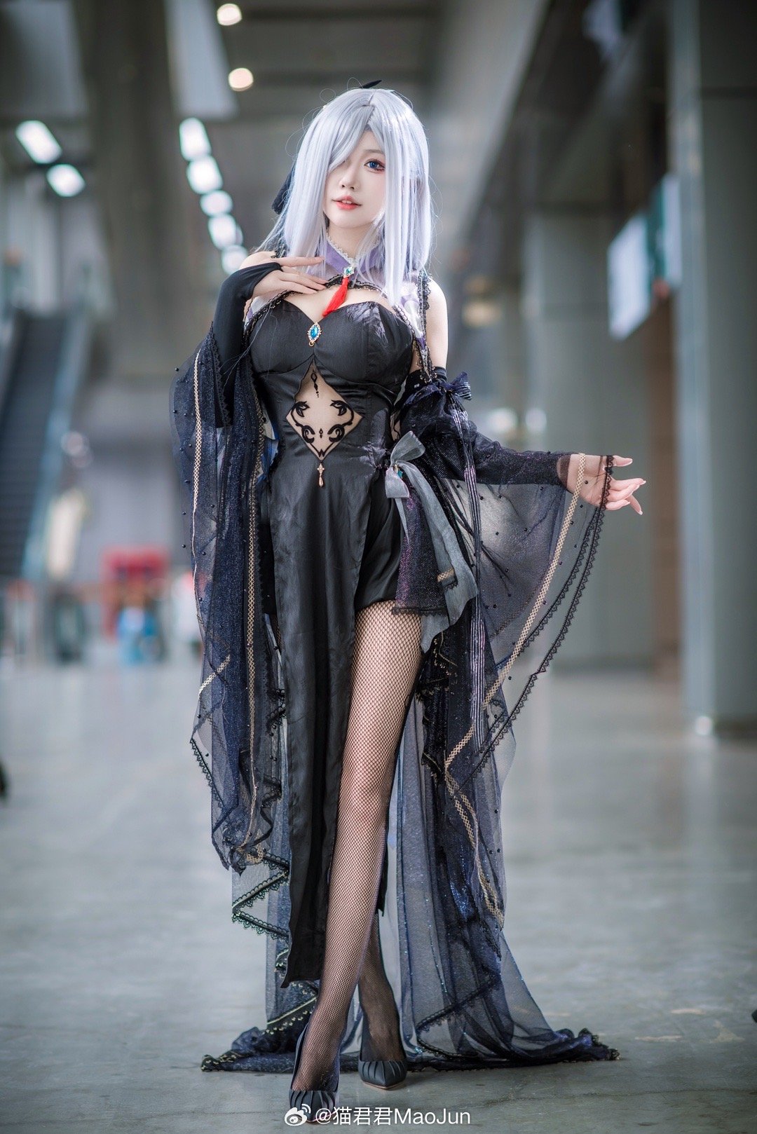COSPLAY 你才是真正能锁住我的红绳 原神 申鹤花嫁@猫君君MaoJun COSPLAY-第1张