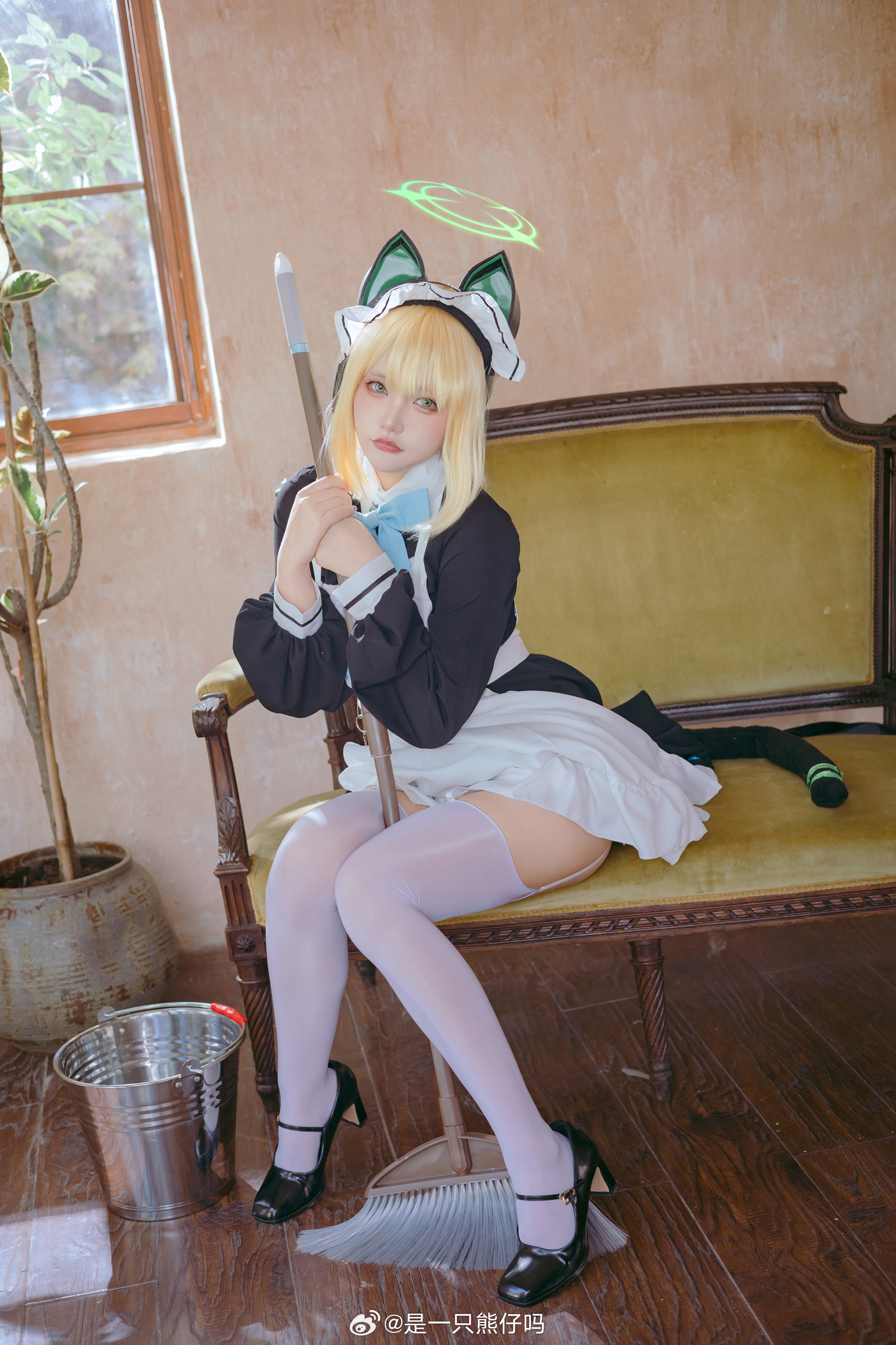 cosplay 蔚蓝档案 才羽绿@是一只熊仔吗 COSPLAY-第1张