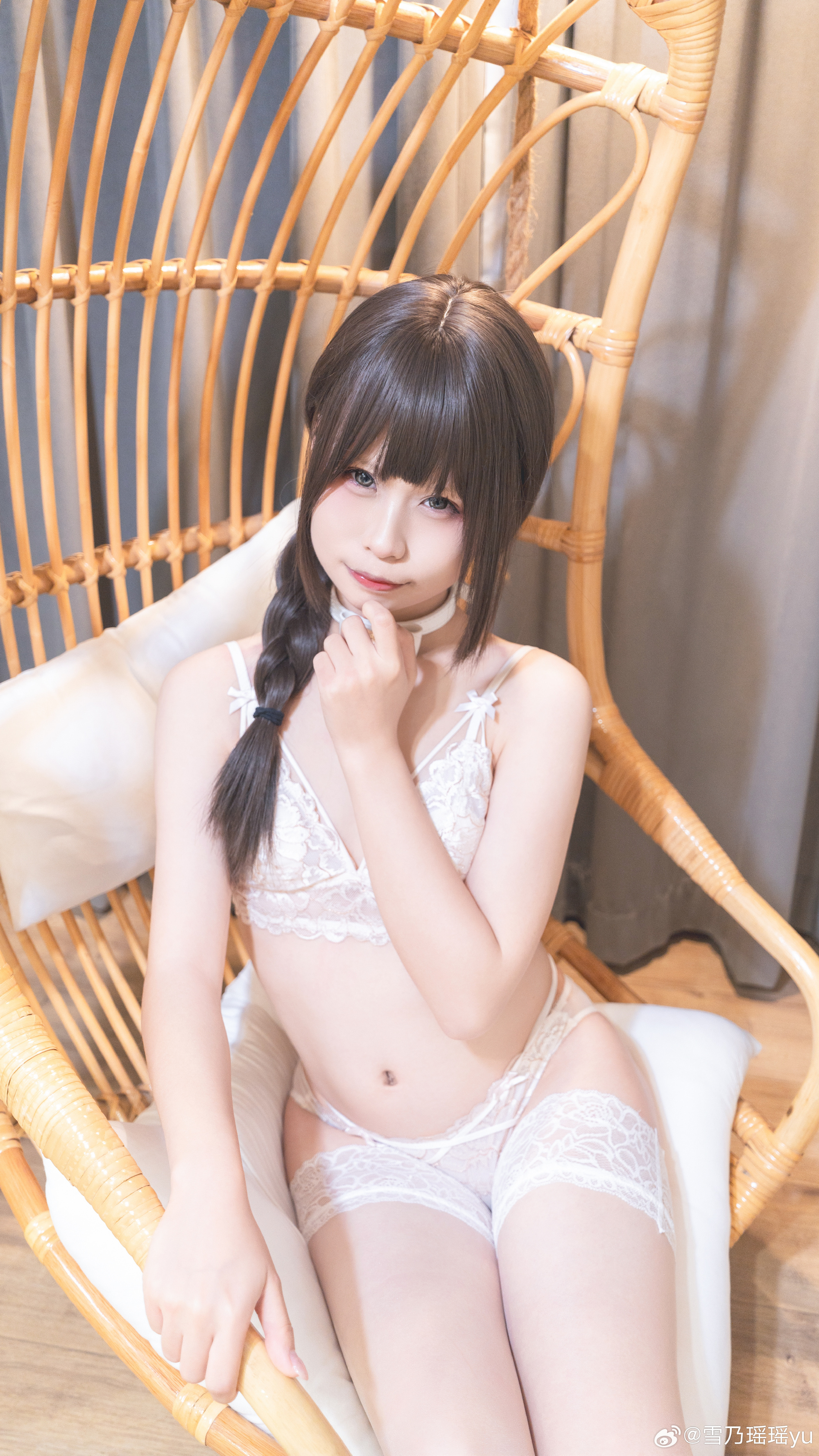 少女写真 白丝系列@雪乃瑶瑶yu 摄影-第5张