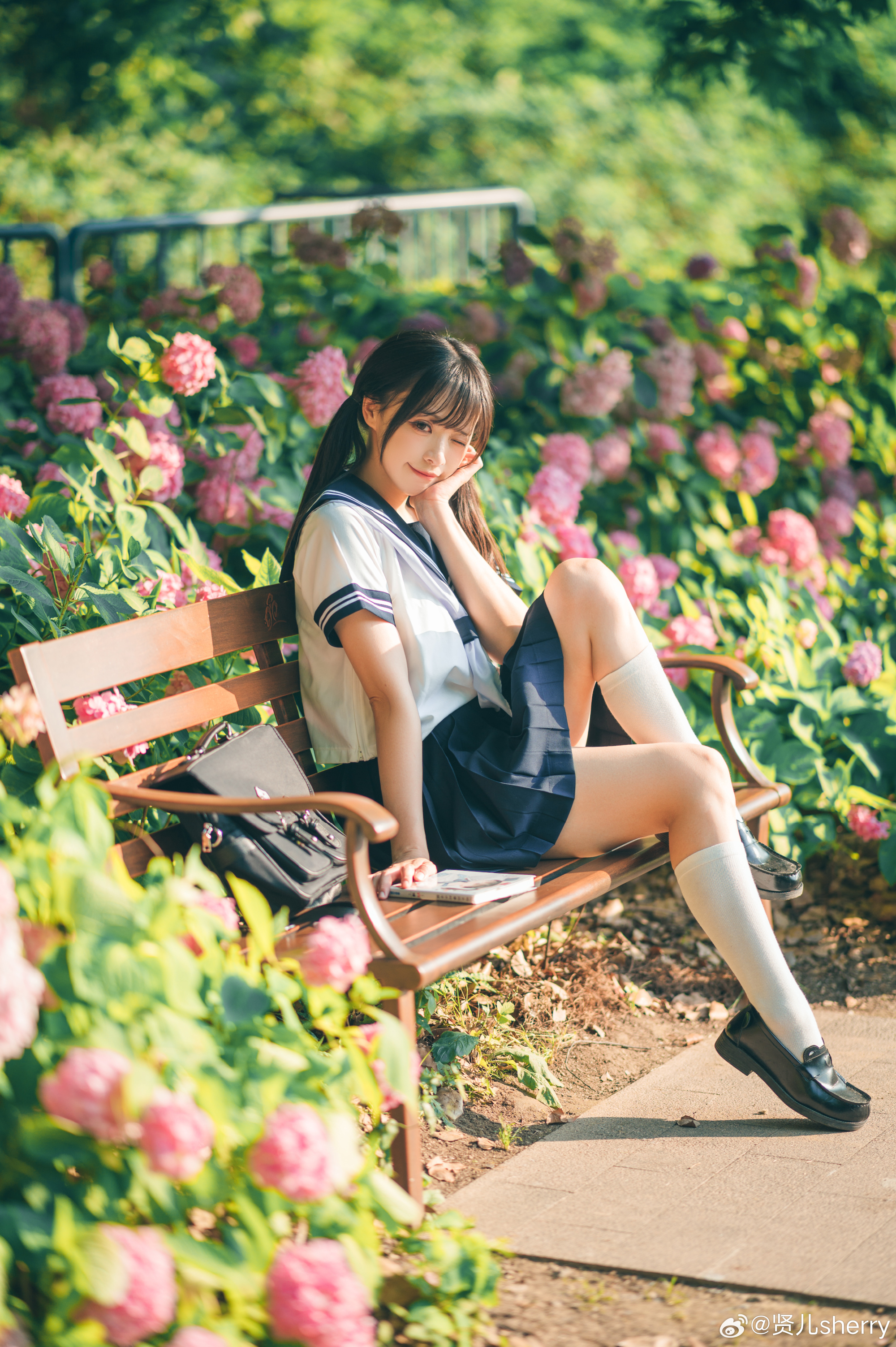 少女写真 水手服 日系写真@贤儿sherry 摄影-第1张