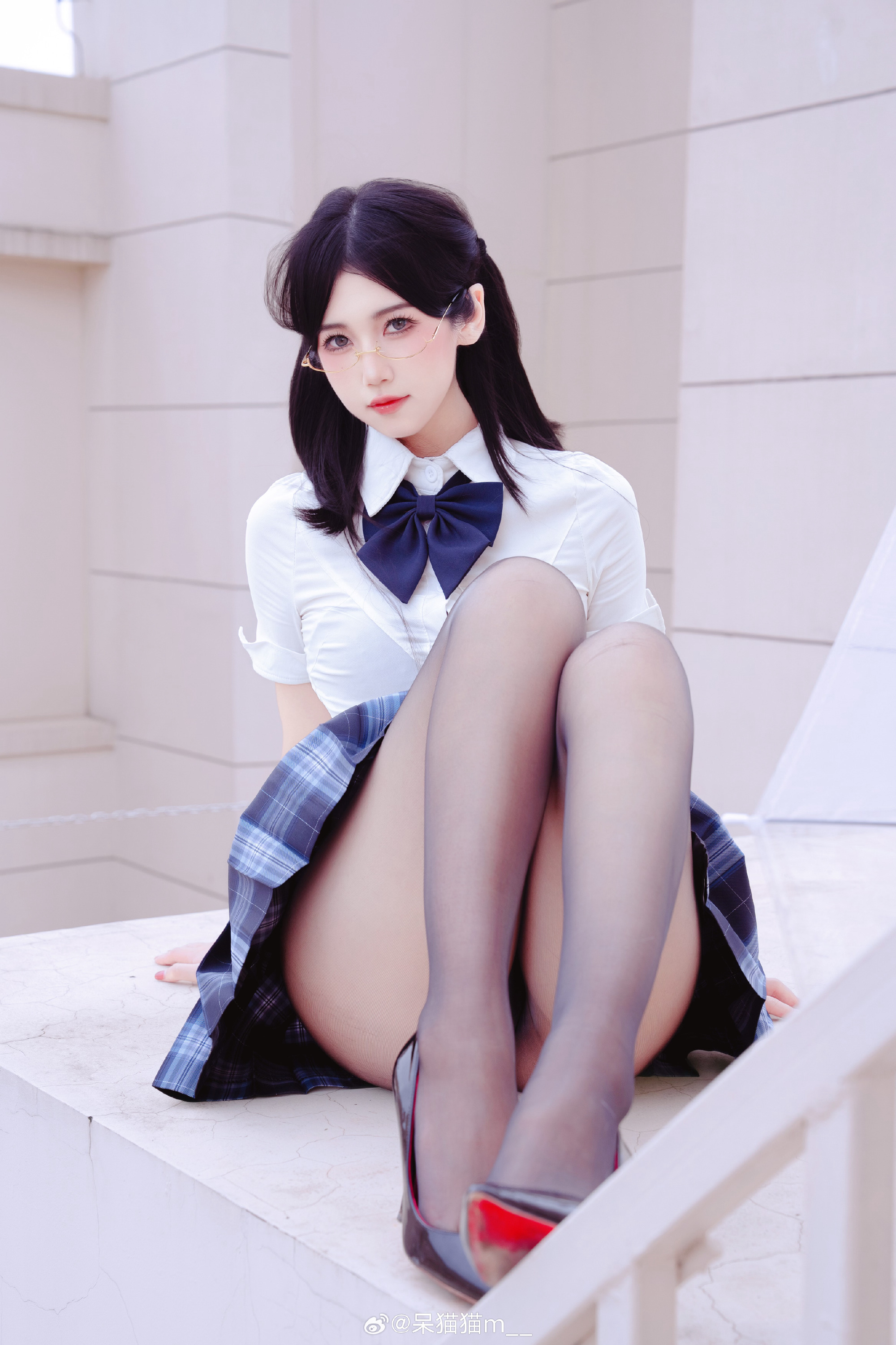 JK写真 上天台  学姐有秘密要跟你说 ​​​@呆猫猫m__ 摄影-第1张