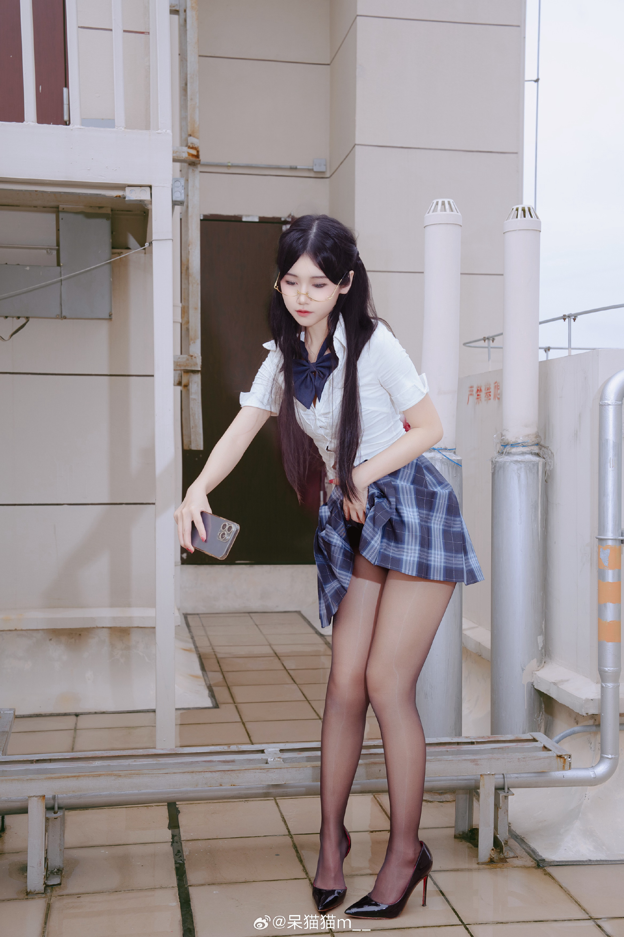 JK写真 上天台  学姐有秘密要跟你说 ​​​@呆猫猫m__ 摄影-第8张