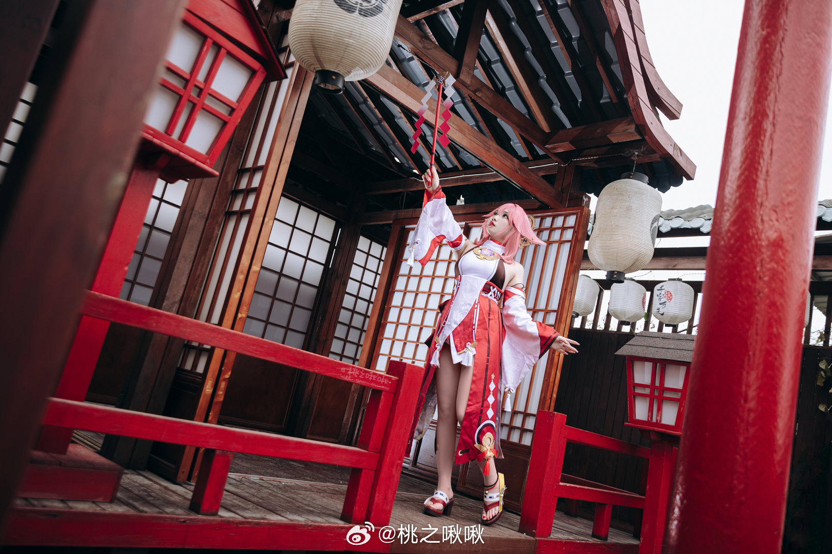 COSPLAY 原神 ⛩️ 华紫樱绯·八重神子 ⛩️@桃之啾啾 COSPLAY-第10张