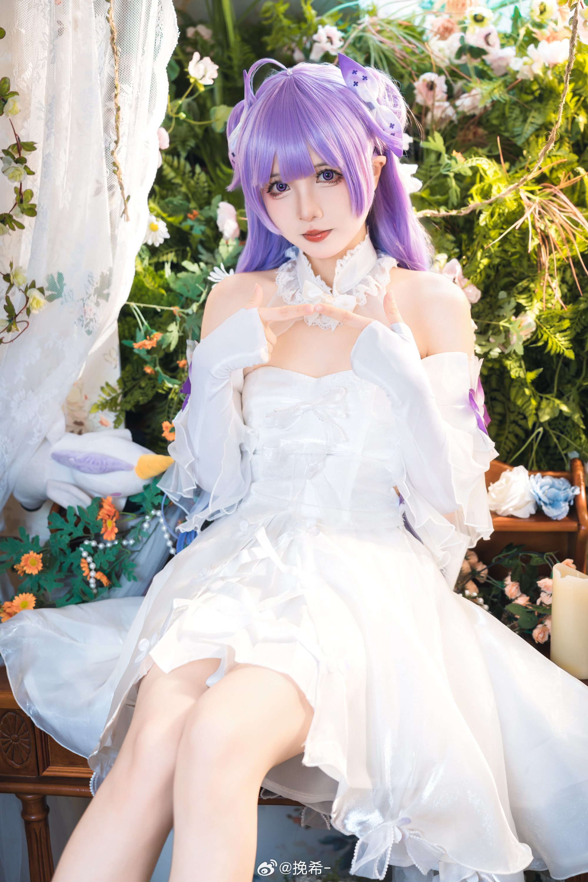 cosplay  🎶 变成“偶像”了...独角兽会加油的！碧蓝航线 独角兽@挽希- COSPLAY-第1张