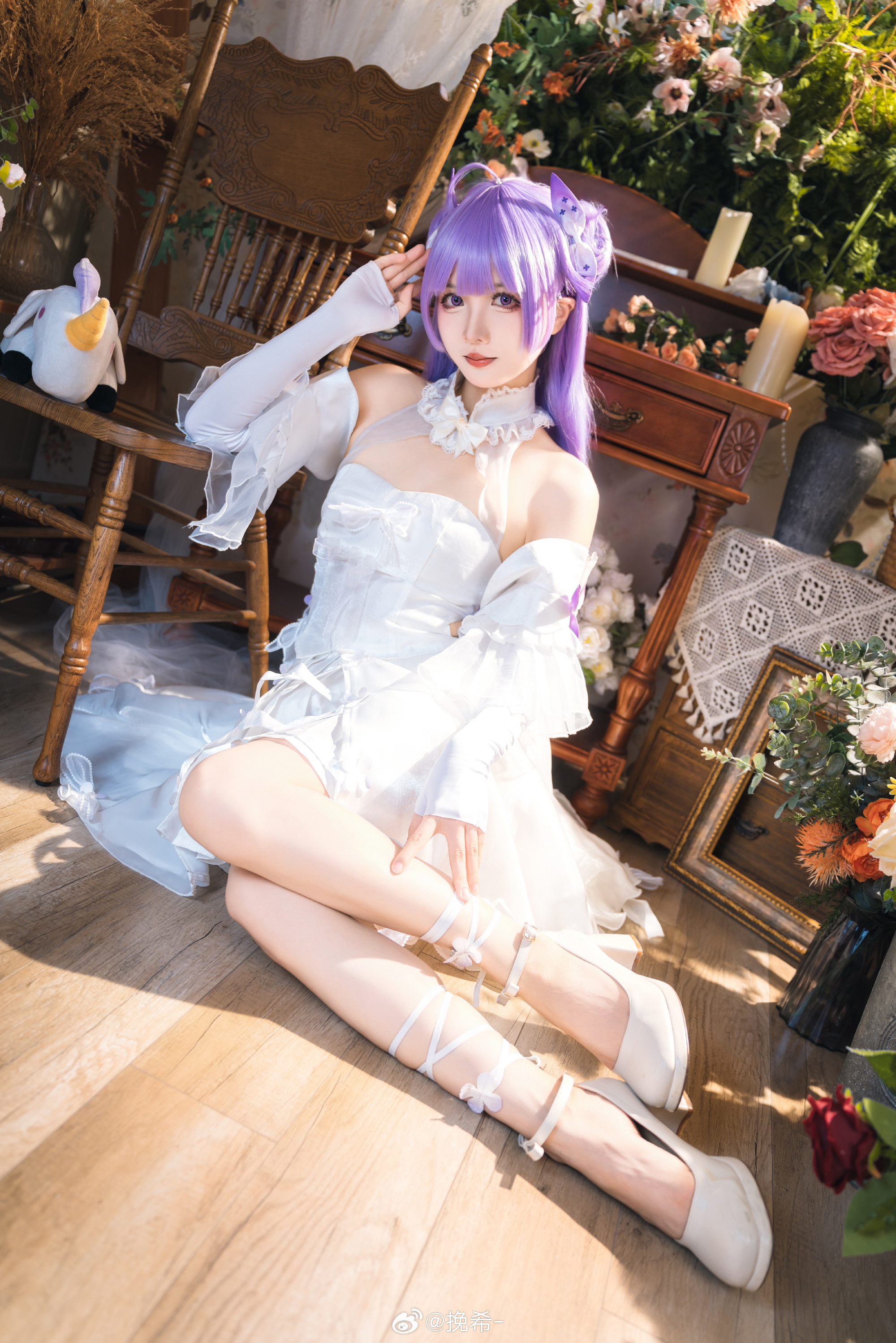 cosplay  🎶 变成“偶像”了...独角兽会加油的！碧蓝航线 独角兽@挽希- COSPLAY-第11张