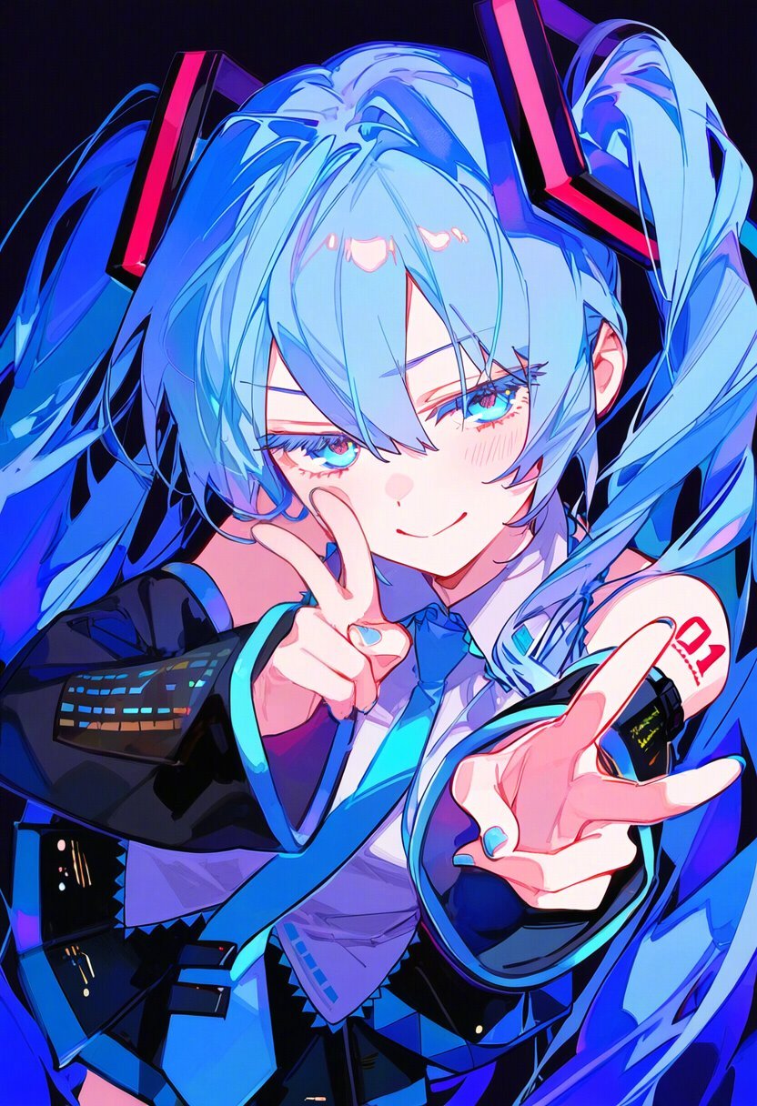 插画美图 一些萌萌哒miku酱 初音未来插画@poco 插画-第7张