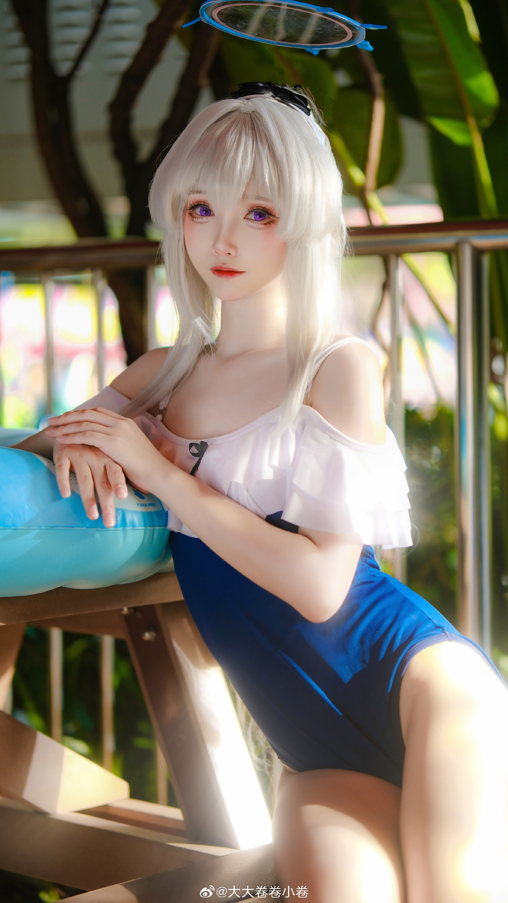 cosplay 蔚蓝档案 月雪宫子@大大卷卷小卷 COSPLAY-第1张