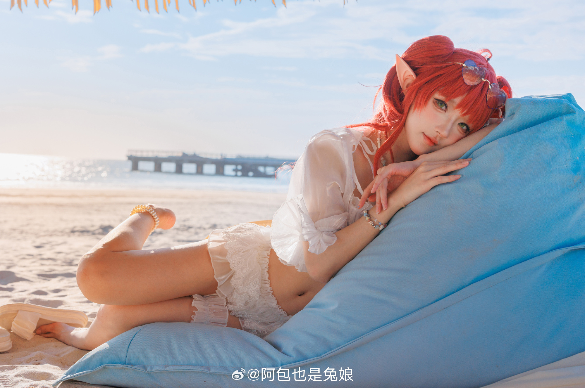 COSPLAY 小小的，香香的 明日方舟 桃金娘@阿包也是兔娘 COSPLAY-第8张