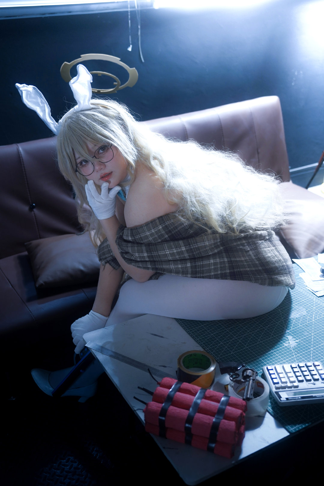 COSPLAY 这样就能成为更完美的…「兔子」了哦。蔚蓝档案@慧眼的奈娜 COSPLAY-第6张