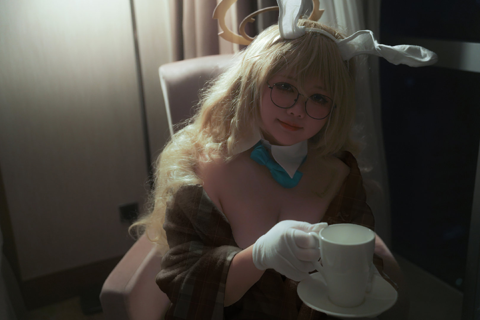 COSPLAY 这样就能成为更完美的…「兔子」了哦。蔚蓝档案@慧眼的奈娜 COSPLAY-第13张