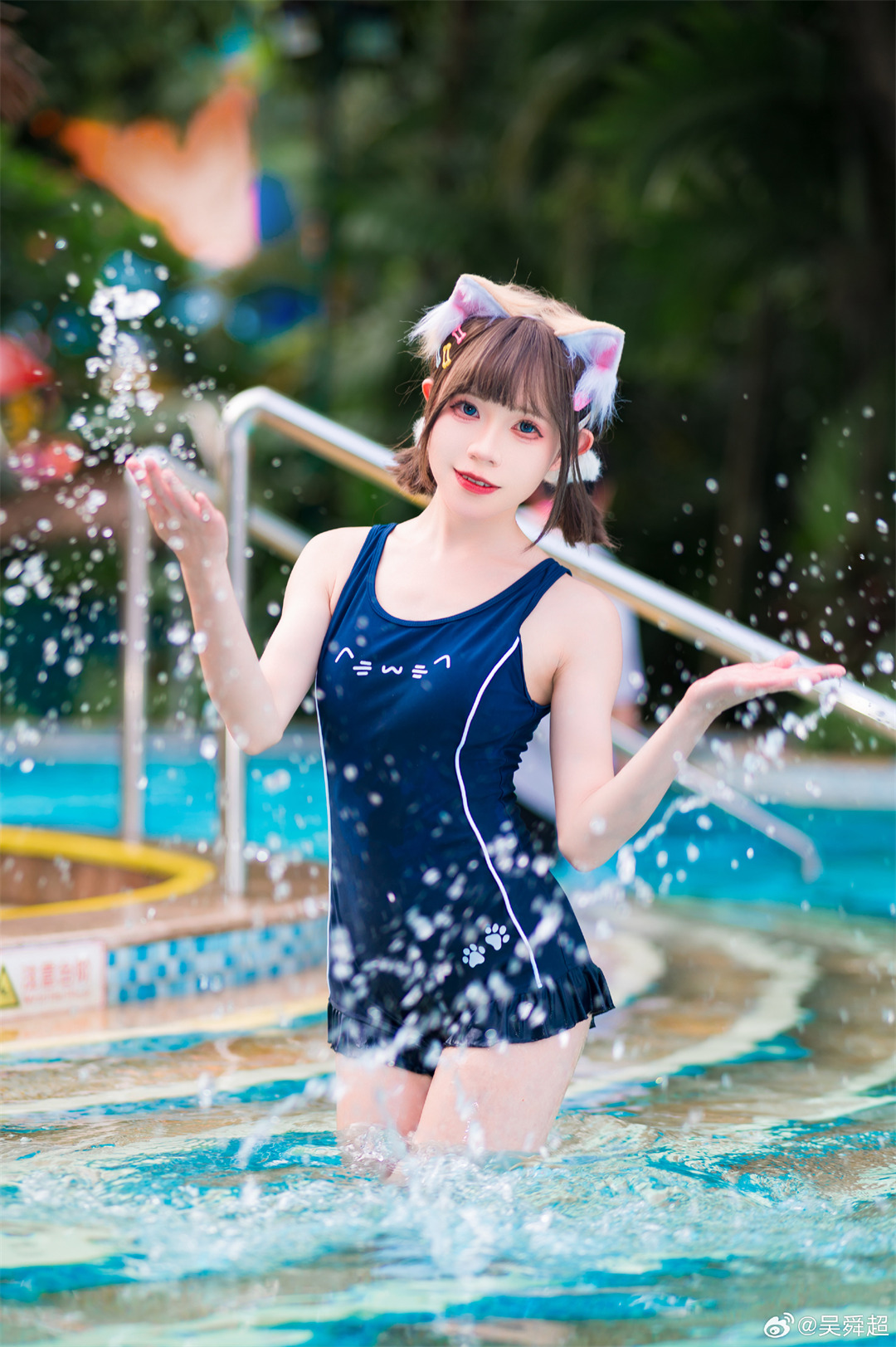 水上乐园 泳衣美少女@喵喵不吃鱼w 摄影-第1张