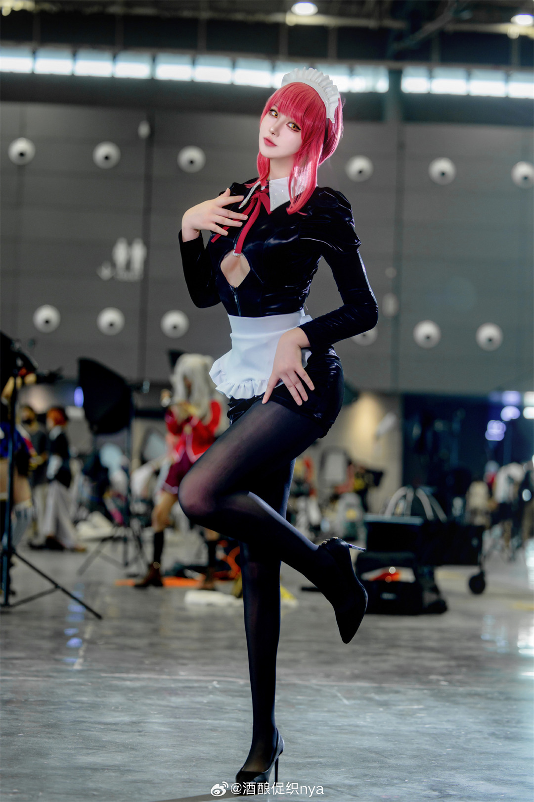 cosplay 链锯人 玛奇玛同人女仆@酒酿促织nya COSPLAY-第6张