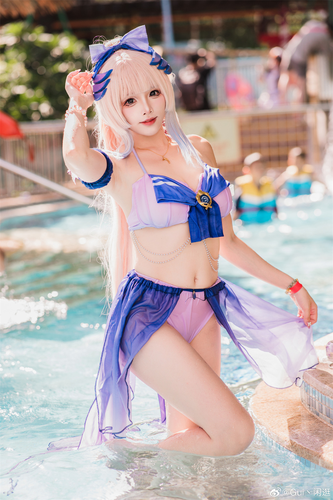 我是珊瑚宫心海，是“海祇岛”现任神巫女！@兔子兔子兔w COSPLAY-第1张